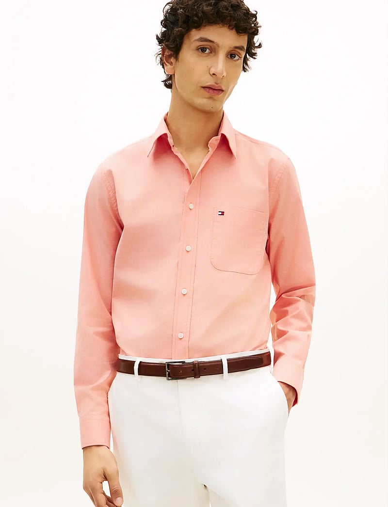 Tommy Hilfiger - LIGHT OXFORD SOLID SF SHIRT - oxford skjorter - brilliant orange - 0