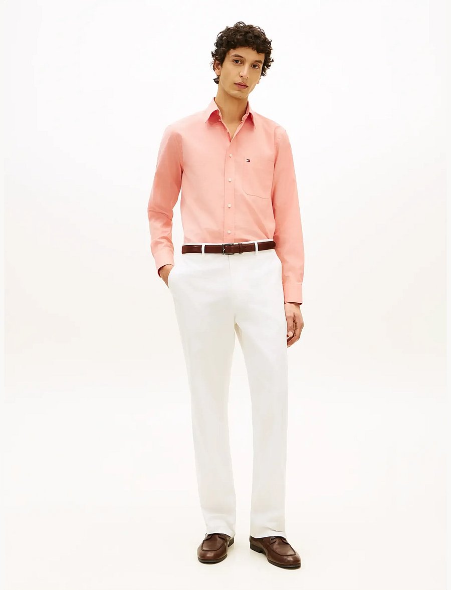 Tommy Hilfiger - LIGHT OXFORD SOLID SF SHIRT - oxfordi särgid - brilliant orange - 3