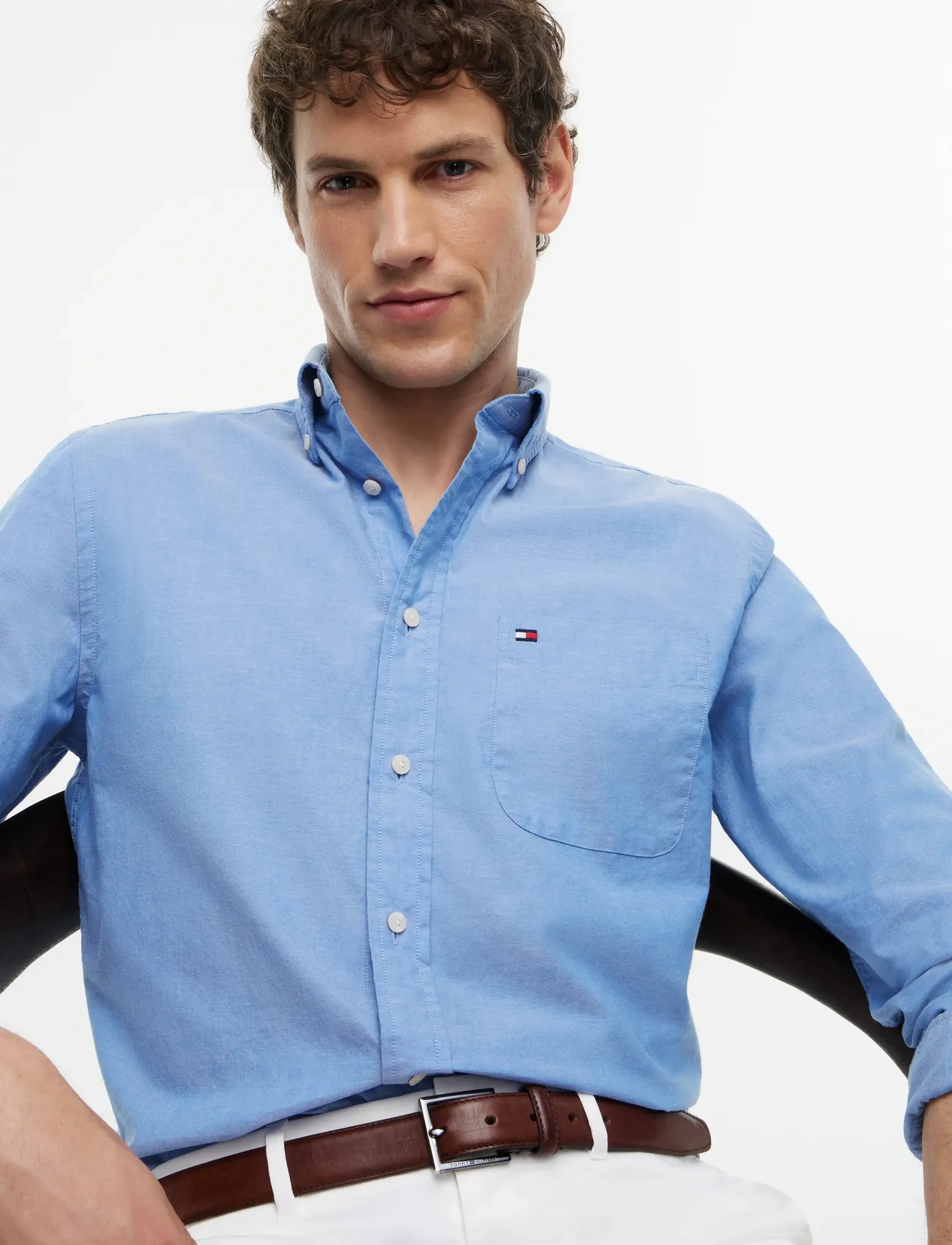 Tommy Hilfiger - LIGHT OXFORD SOLID SF SHIRT - oxford-hemden - shirt blue - 3
