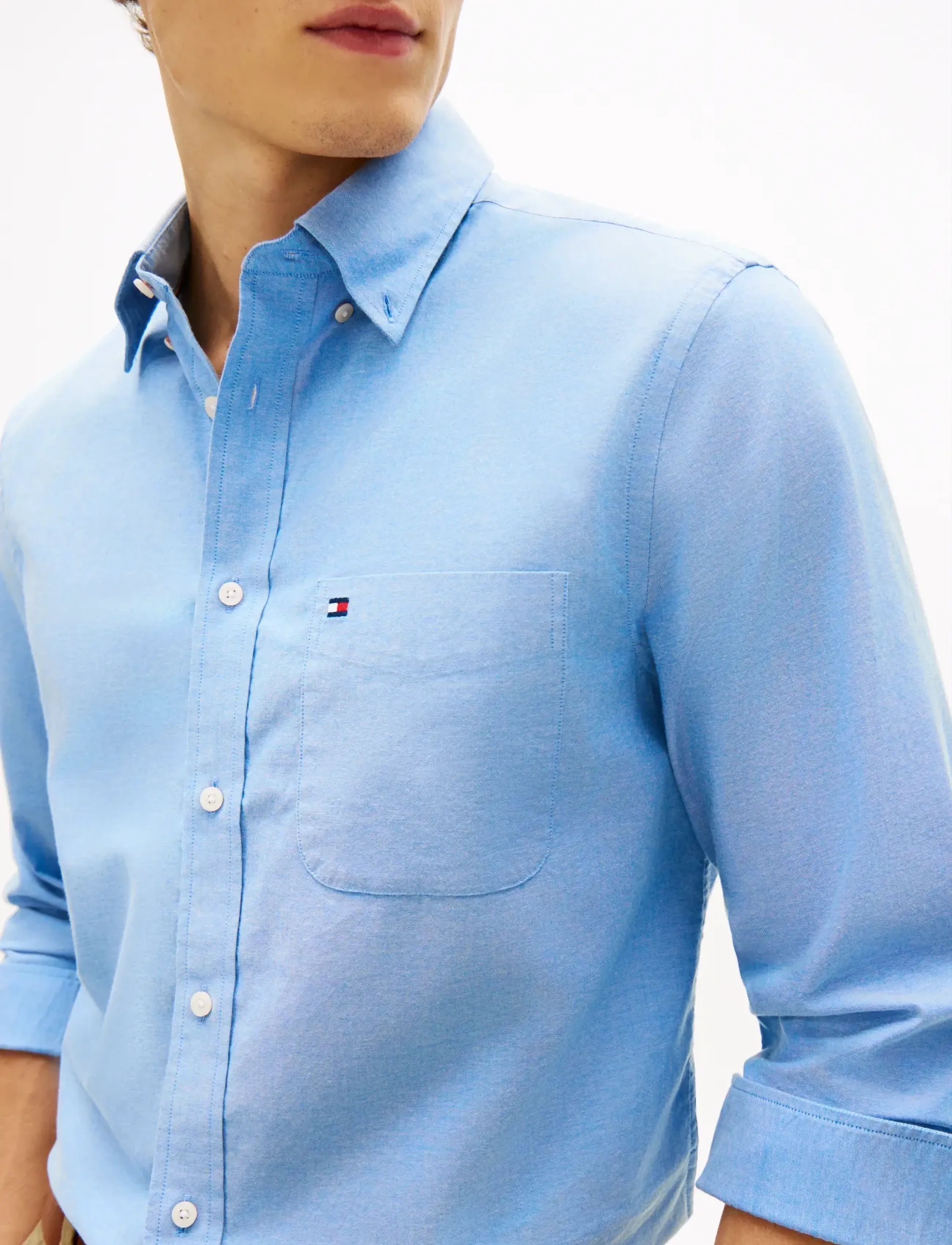 Tommy Hilfiger - LIGHT OXFORD SOLID SF SHIRT - oxford-hemden - shirt blue - 4