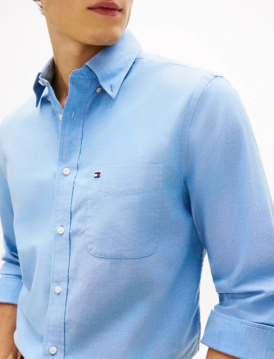 Tommy Hilfiger - LIGHT OXFORD SOLID SF SHIRT - oxford-hemden - shirt blue - 4