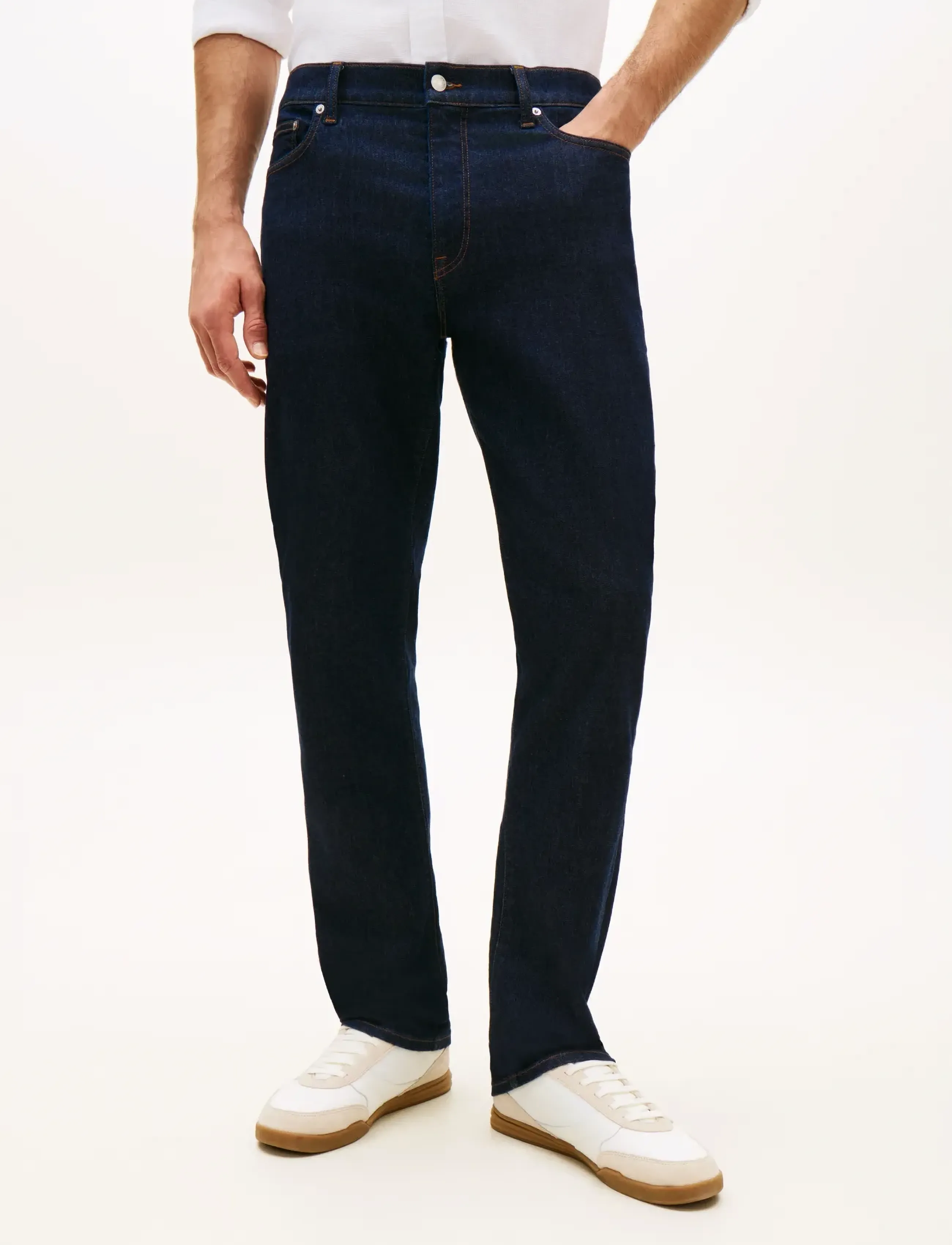 Tommy Hilfiger DENTON COOLMAX STR DARK INDIGO - Tøj - DARK INDIGO / navy