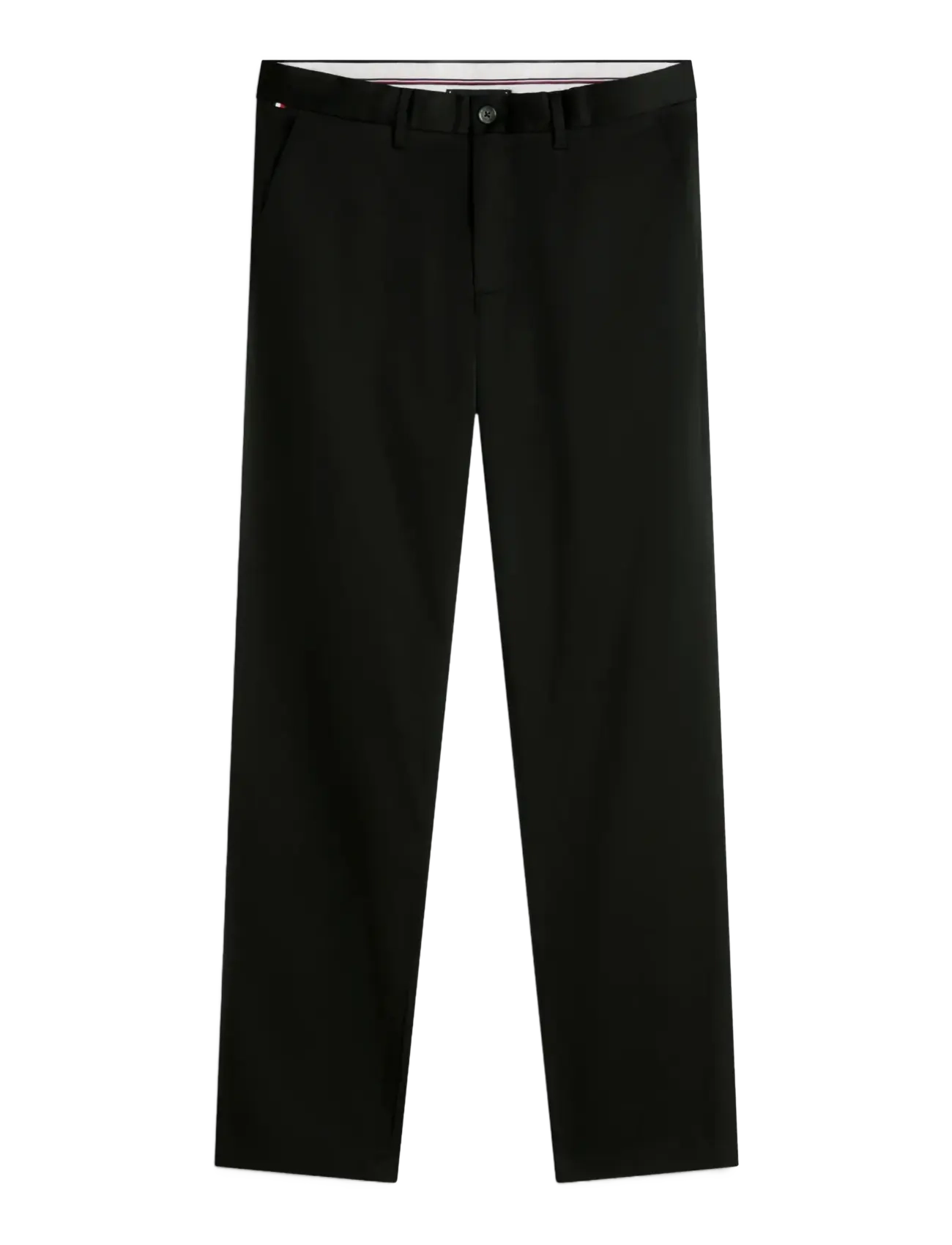 Tommy Hilfiger LW COTTON SATIN DENTON CHINO - Chinos - BLACK / black