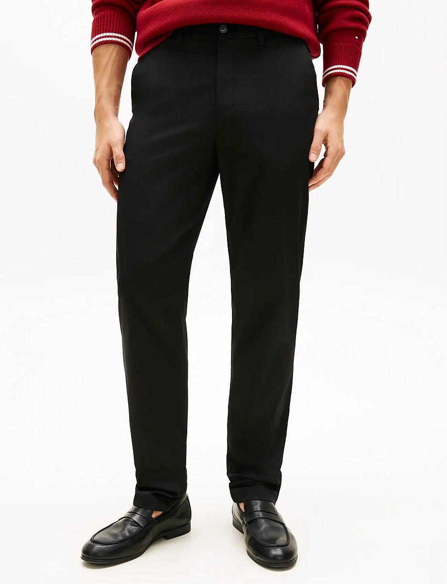 Tommy Hilfiger - LW COTTON SATIN DENTON CHINO - chinos - black - 0