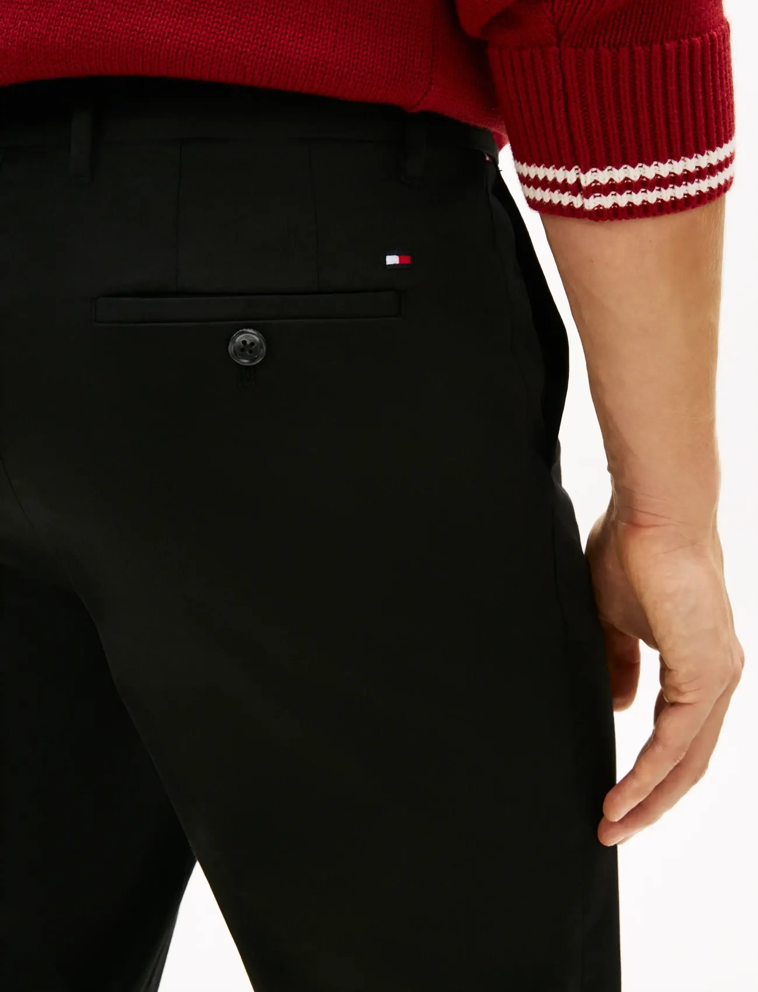 Tommy Hilfiger - LW COTTON SATIN DENTON CHINO - chinos - black - 4