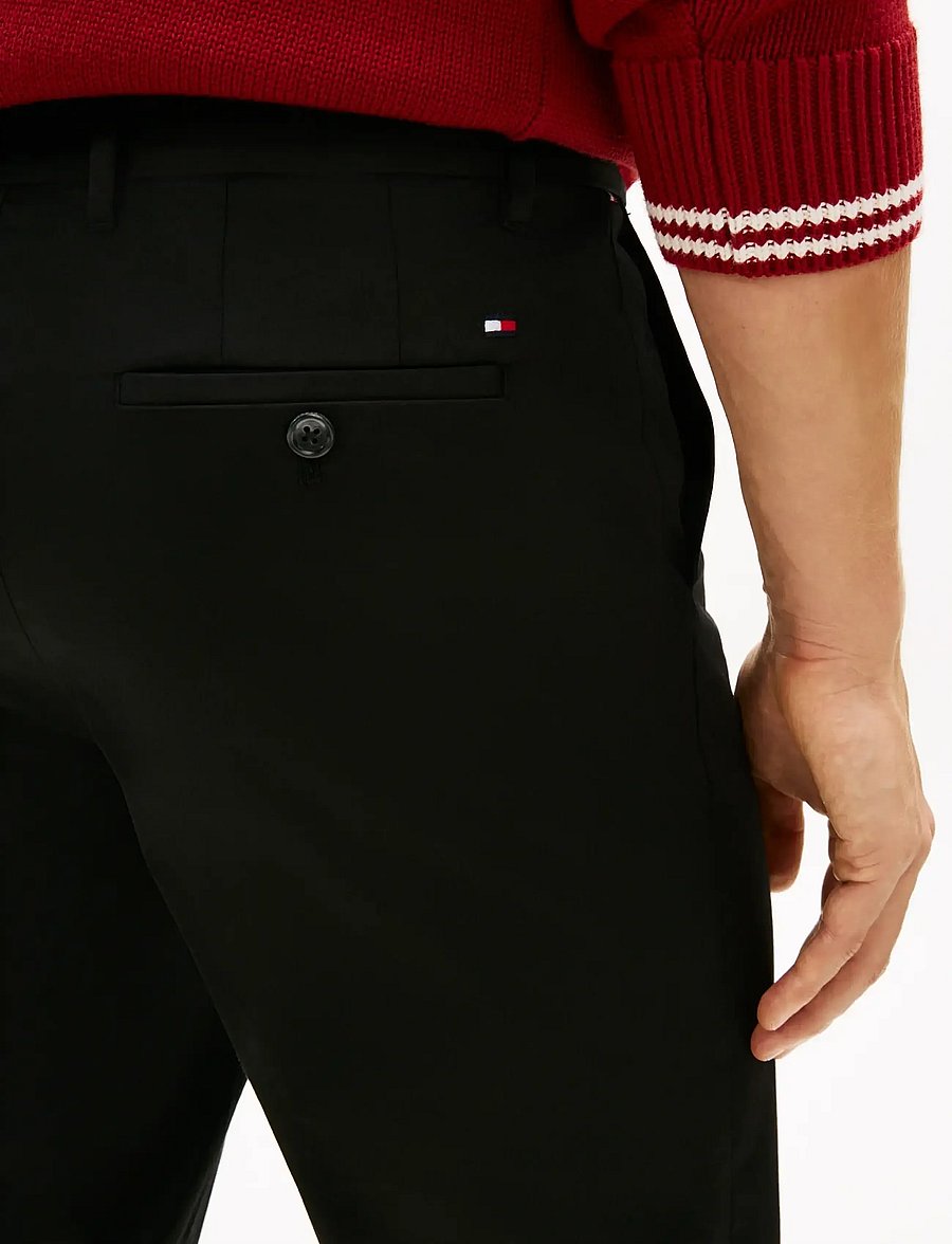Tommy Hilfiger - LW COTTON SATIN DENTON CHINO - chinos - black - 4