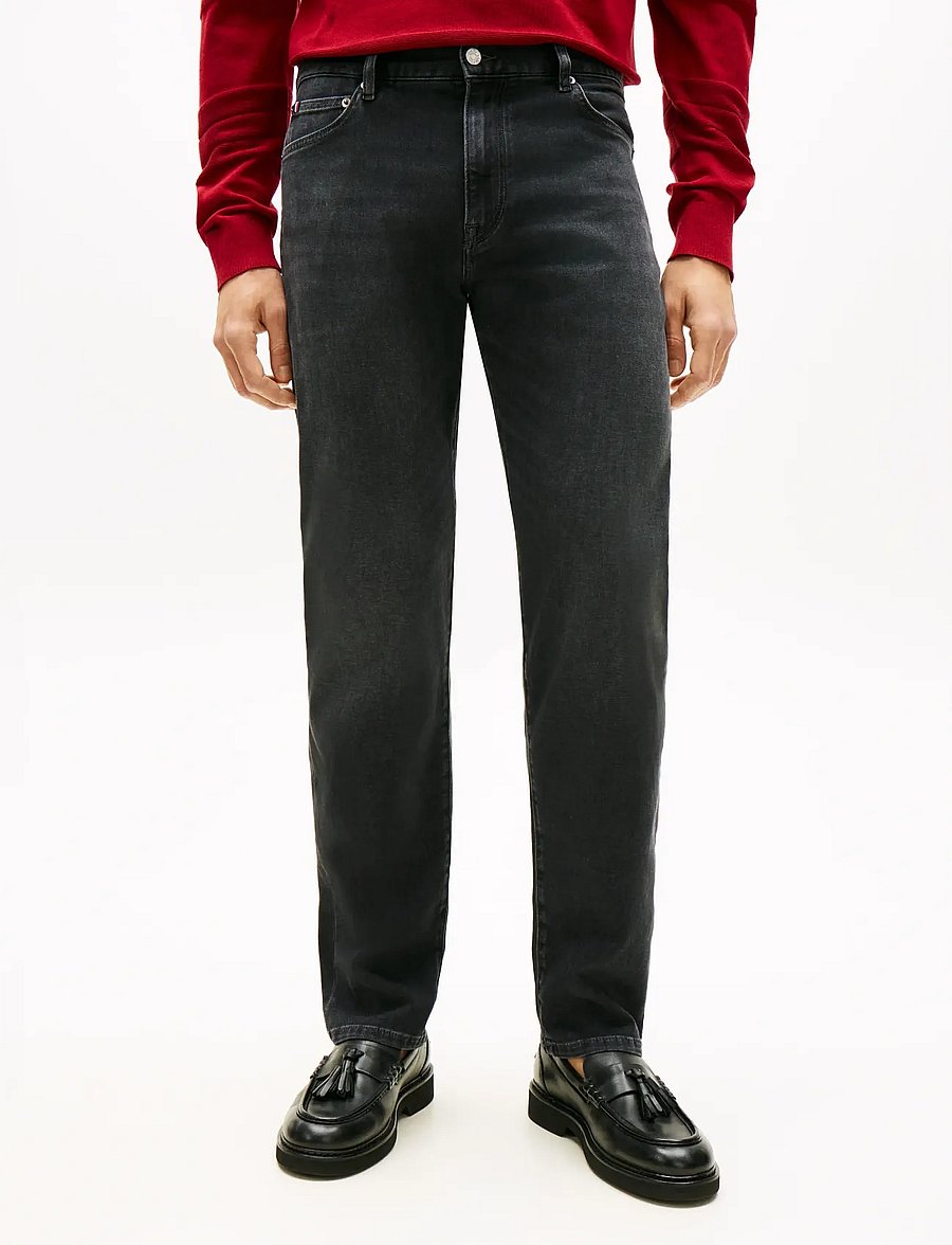 Tommy Hilfiger - SLIM STRAIGHT DENTON LUX IVO GRY - slim fit jeans - ivo grey lux - 0