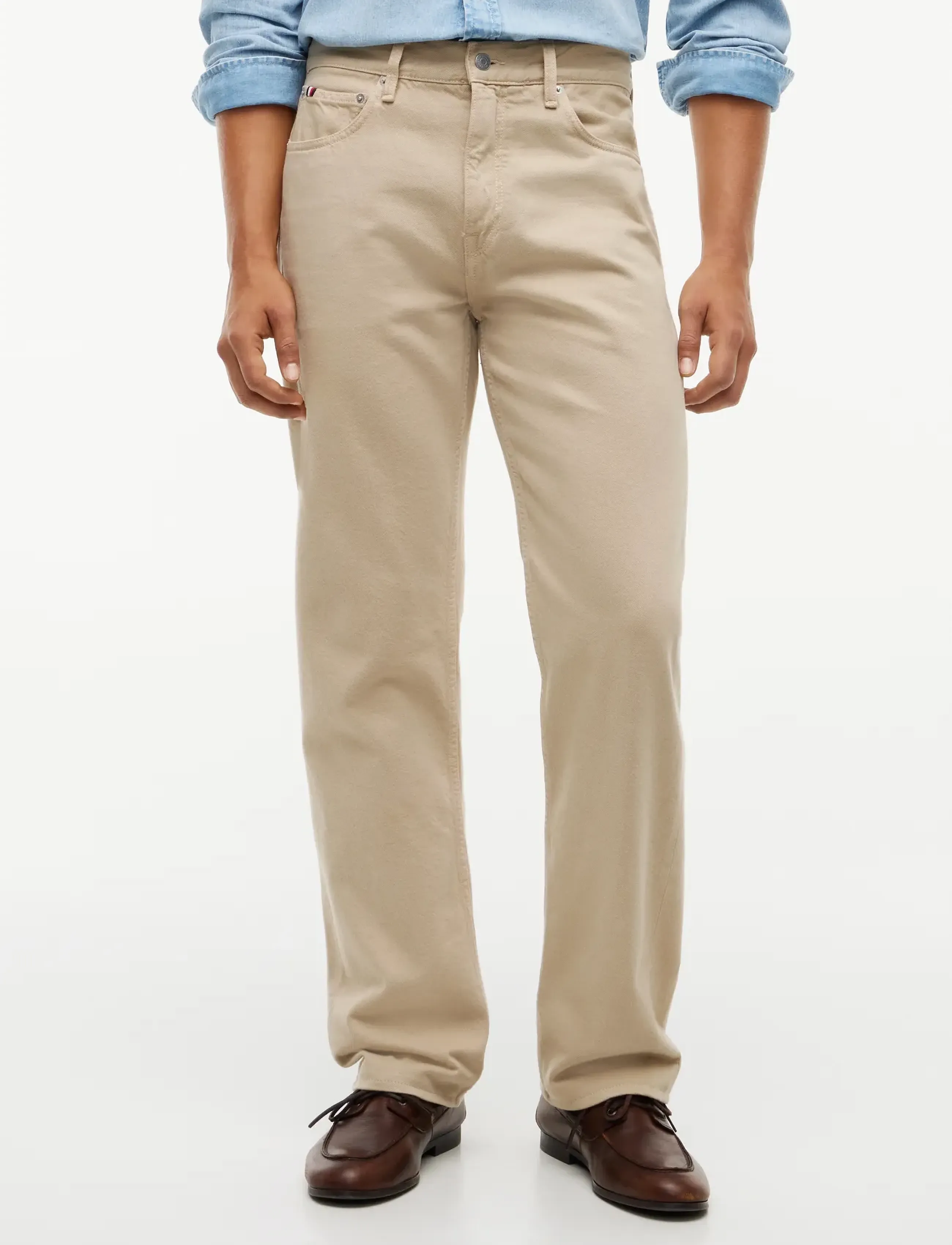 Tommy Hilfiger REGULAR STRAIGHT DOVER GMD - Teksad - SANDALWOOD / beige