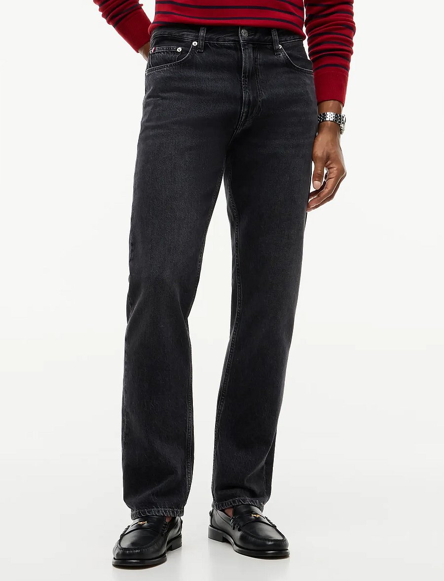 Tommy Hilfiger - REGULAR STRAIGHT DOVER DEX BLACK - regular jeans - dex black - 0
