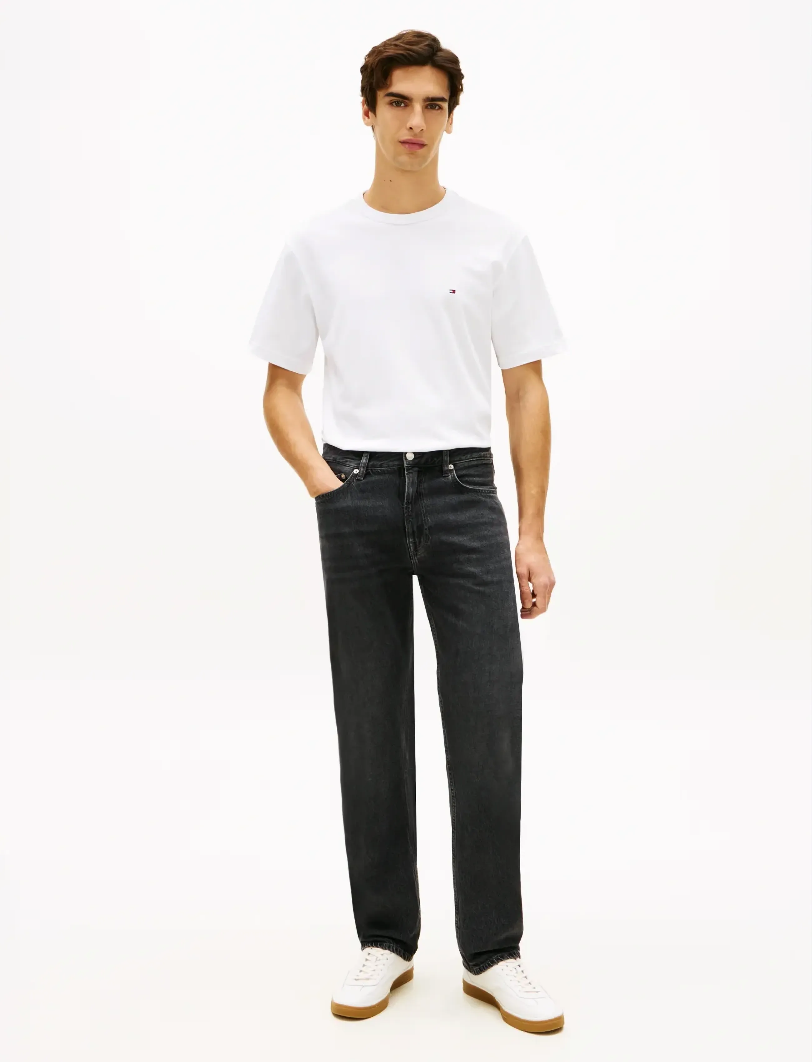 Tommy Hilfiger - REGULAR STRAIGHT DOVER DEX BLACK - püksid & teksad - dex black - 3