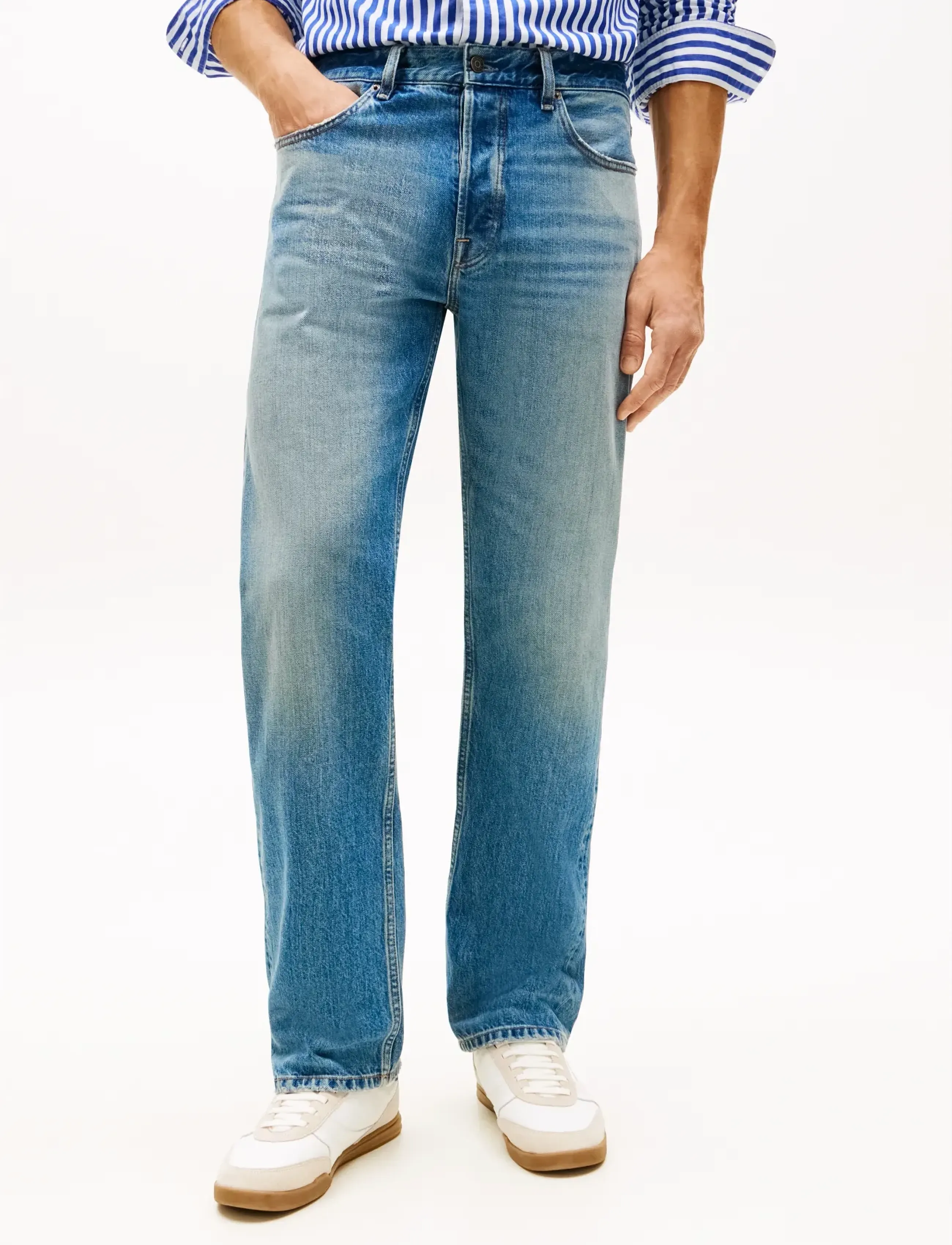 Tommy Hilfiger REGULAR STRAIGHT DOVER TYE SLVDG - Shop by style - TYE BLUE SELVEDGE / blue