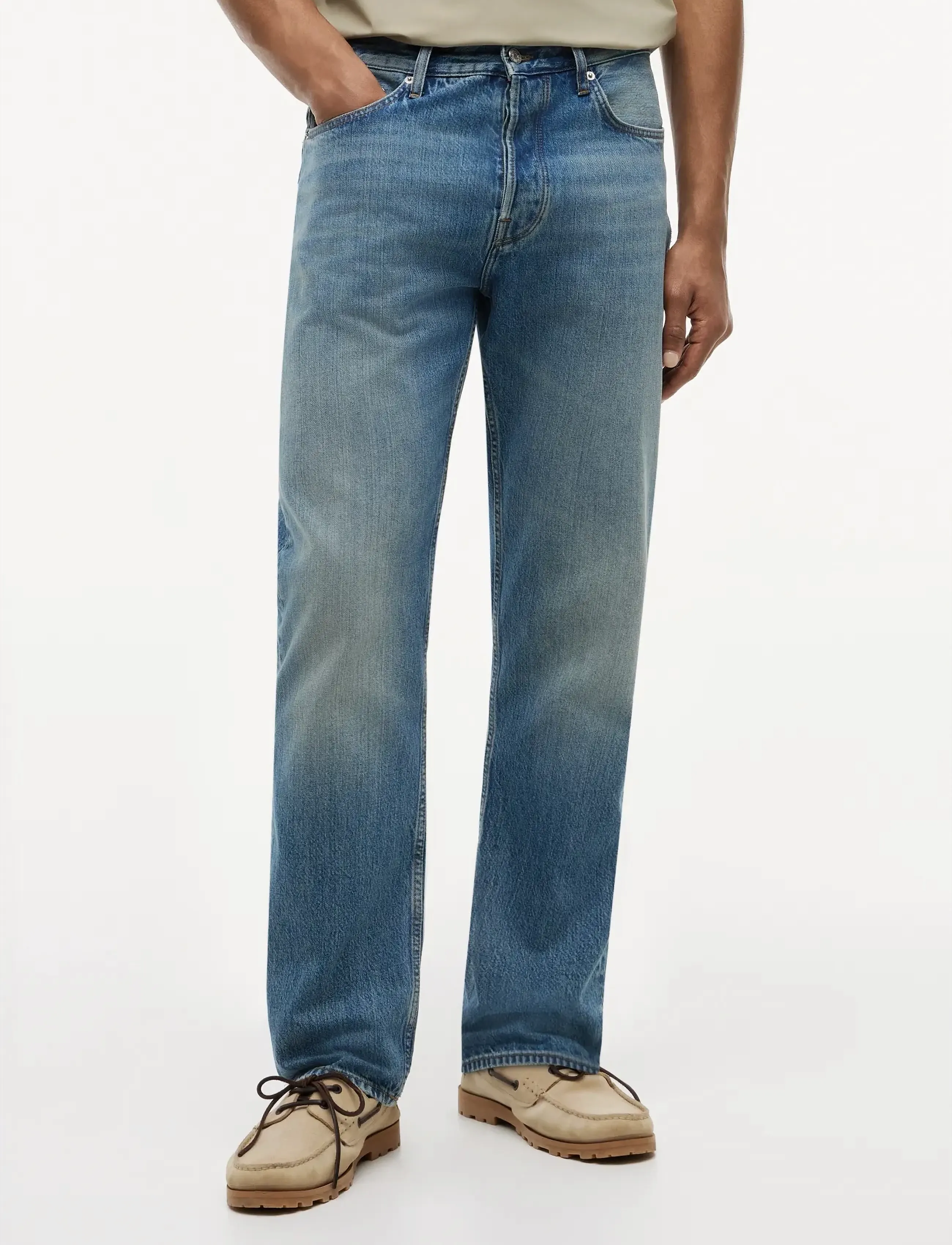 Tommy Hilfiger Relaxed Straight River Ken Blue, 32 x 32, Jeans, Blau - Regular, Männerswear