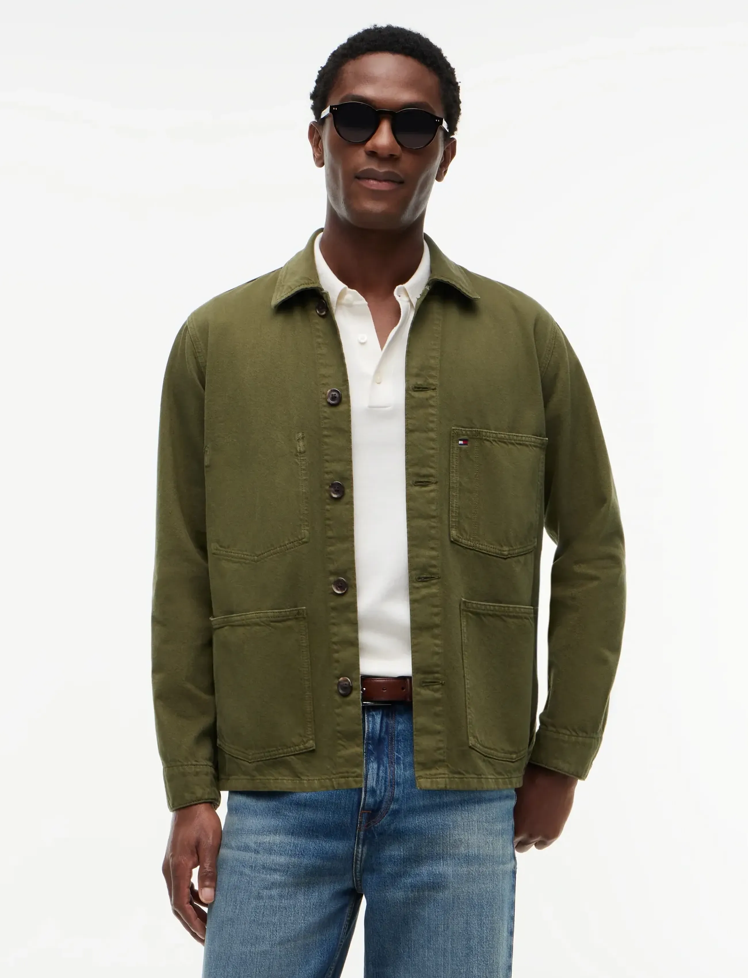 Tommy Hilfiger Chore Jacket Gmd, XXL, Jackets, Khakigrün - Light Männerswear