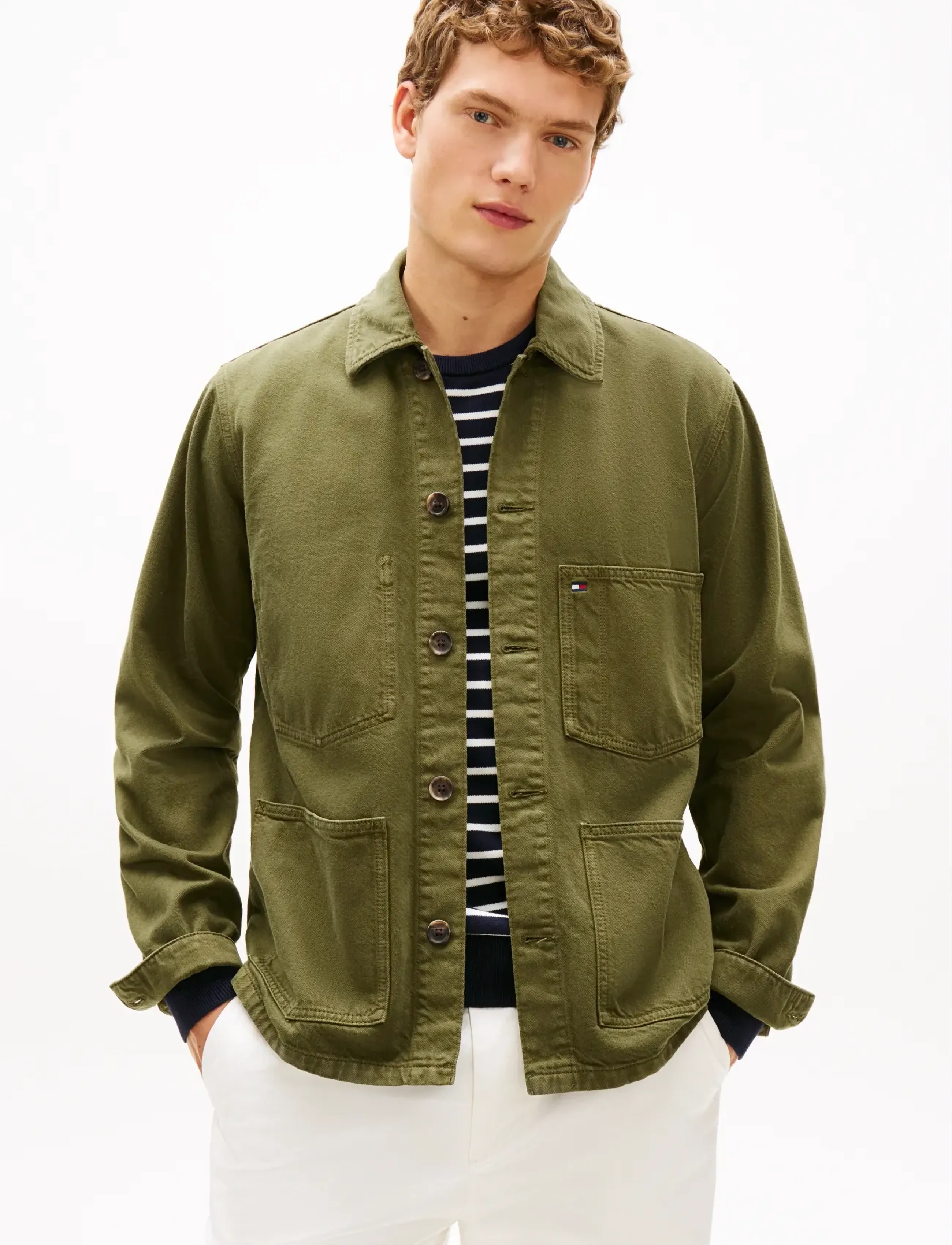Tommy Hilfiger CHORE JACKET GMD - Nyheter - DARK ARTICHOKE / khaki/green