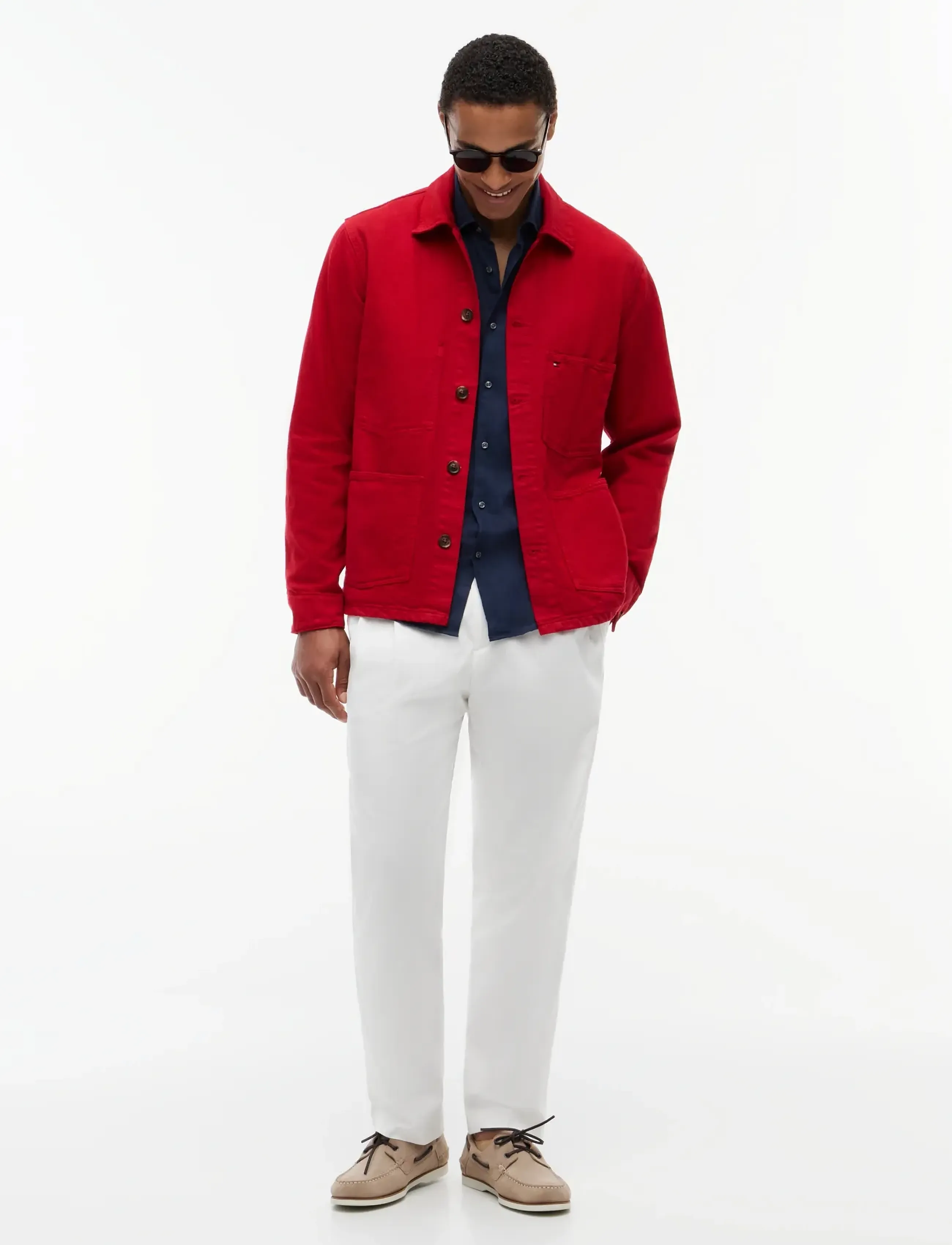 Tommy Hilfiger - CHORE JACKET GMD - kevadjoped - medium red - 4