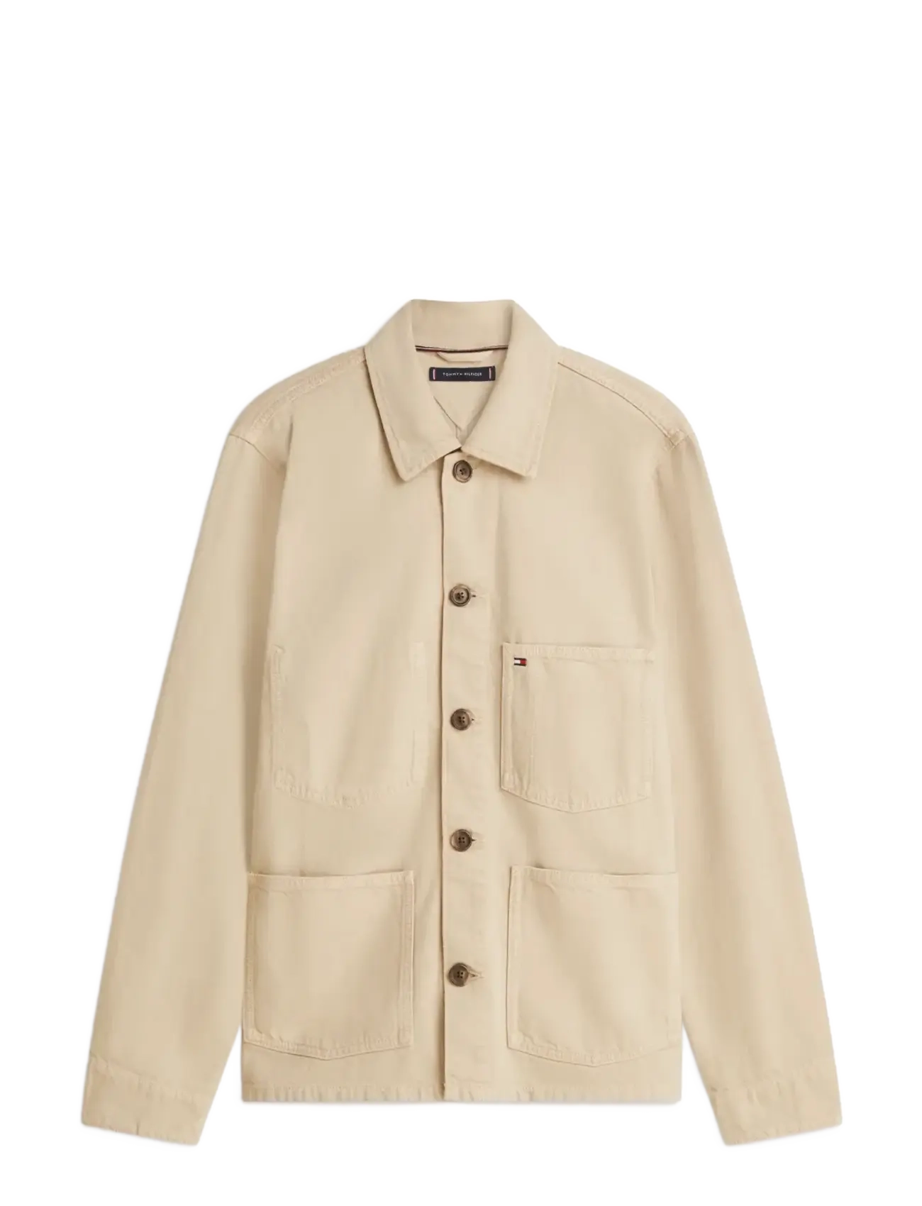 Tommy Hilfiger CHORE JACKET GMD - Tommy Hilfiger - SANDALWOOD / cream