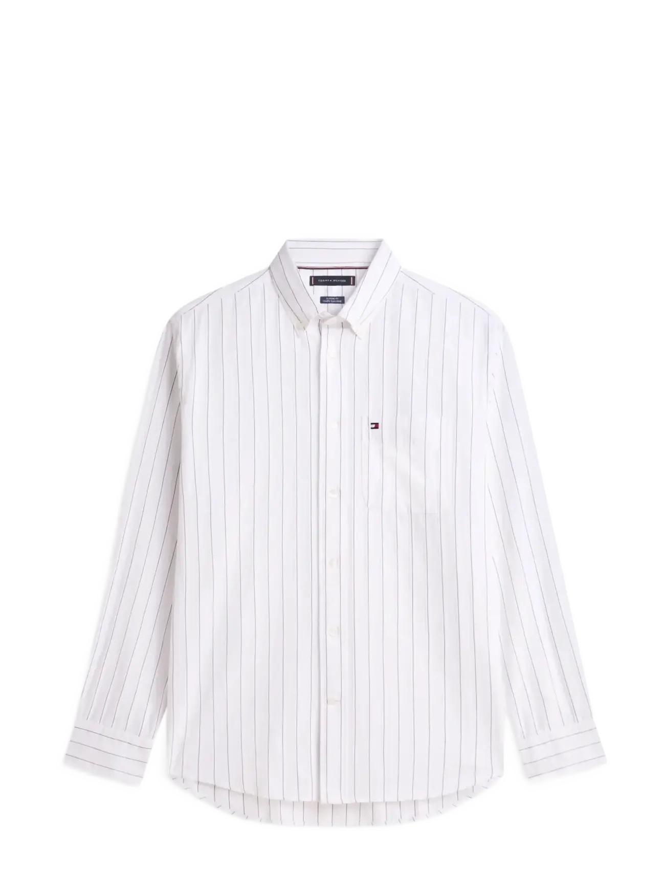 Tommy Hilfiger - STRUCTURE STP LSLV CLASSIC FIT - chemises à rayures - white stripe - 1