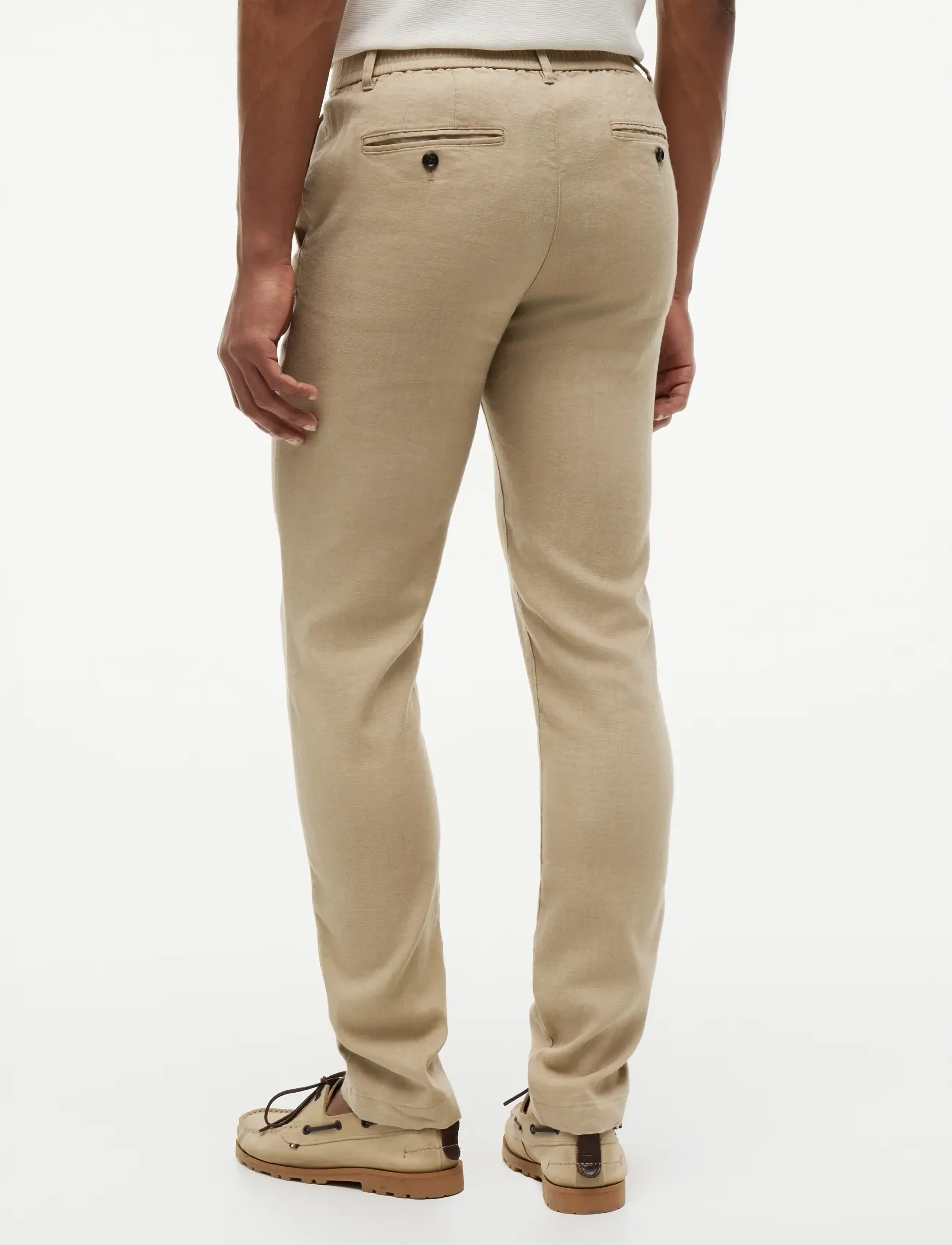 Tommy Hilfiger - DENTON SORONA LINEN - linased püksid - batique khaki - 2