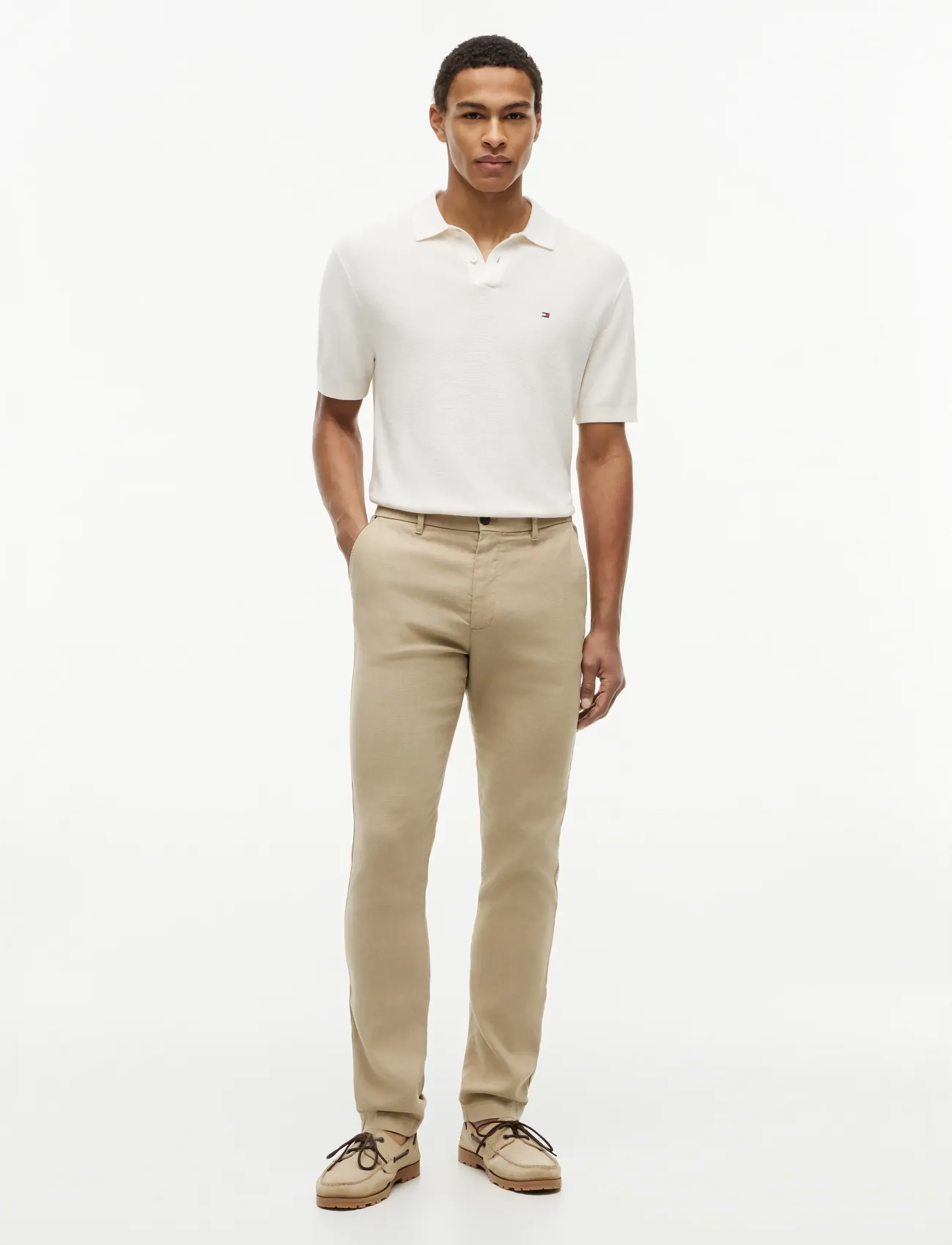 Tommy Hilfiger - DENTON SORONA LINEN - linased püksid - batique khaki - 3