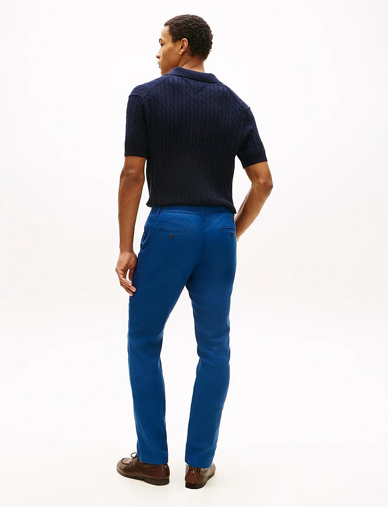Tommy Hilfiger - DENTON SORONA LINEN - lininės kelnės - blue jean - 2