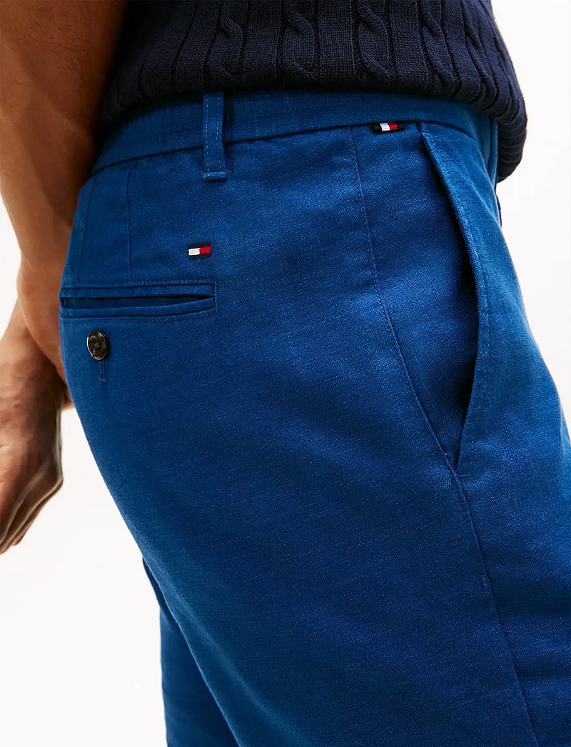 Tommy Hilfiger - DENTON SORONA LINEN - lininės kelnės - blue jean - 4
