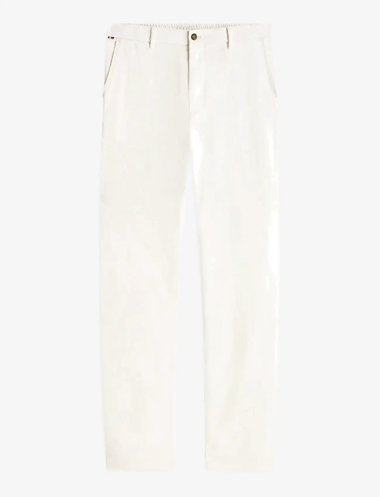 Tommy Hilfiger - DENTON SORONA LINEN - lininės kelnės - ivory petal - 1