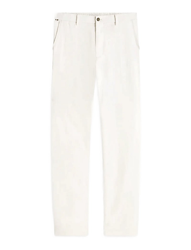 Tommy Hilfiger - DENTON SORONA LINEN - lininės kelnės - ivory petal - 1