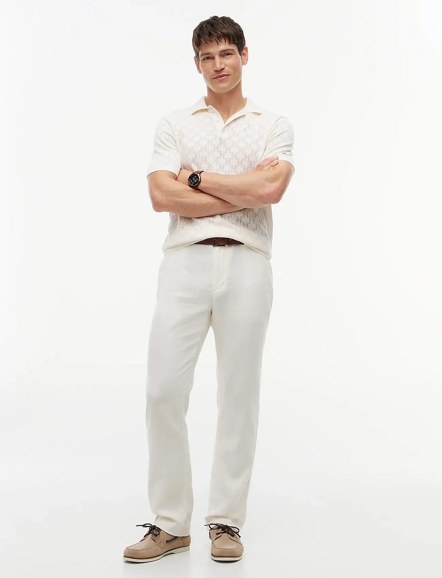 Tommy Hilfiger - DENTON SORONA LINEN - linen trousers - ivory petal - 3
