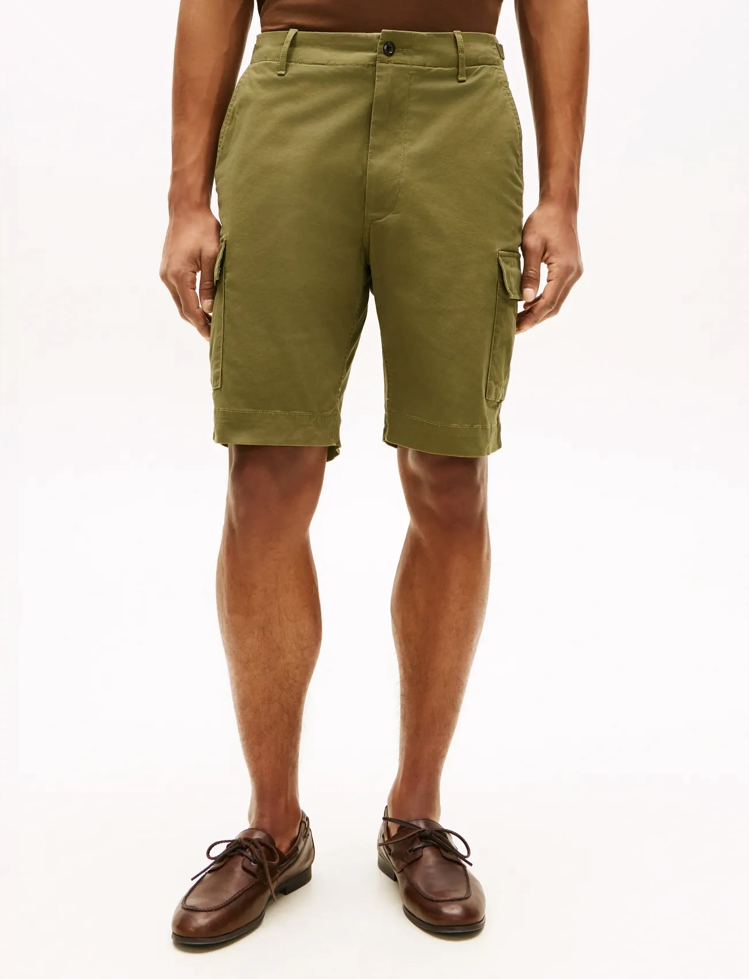 Tommy Hilfiger Cargo Short Ess Twill, 36, Khaki green, Shorts > Cargo Shorts, Herre