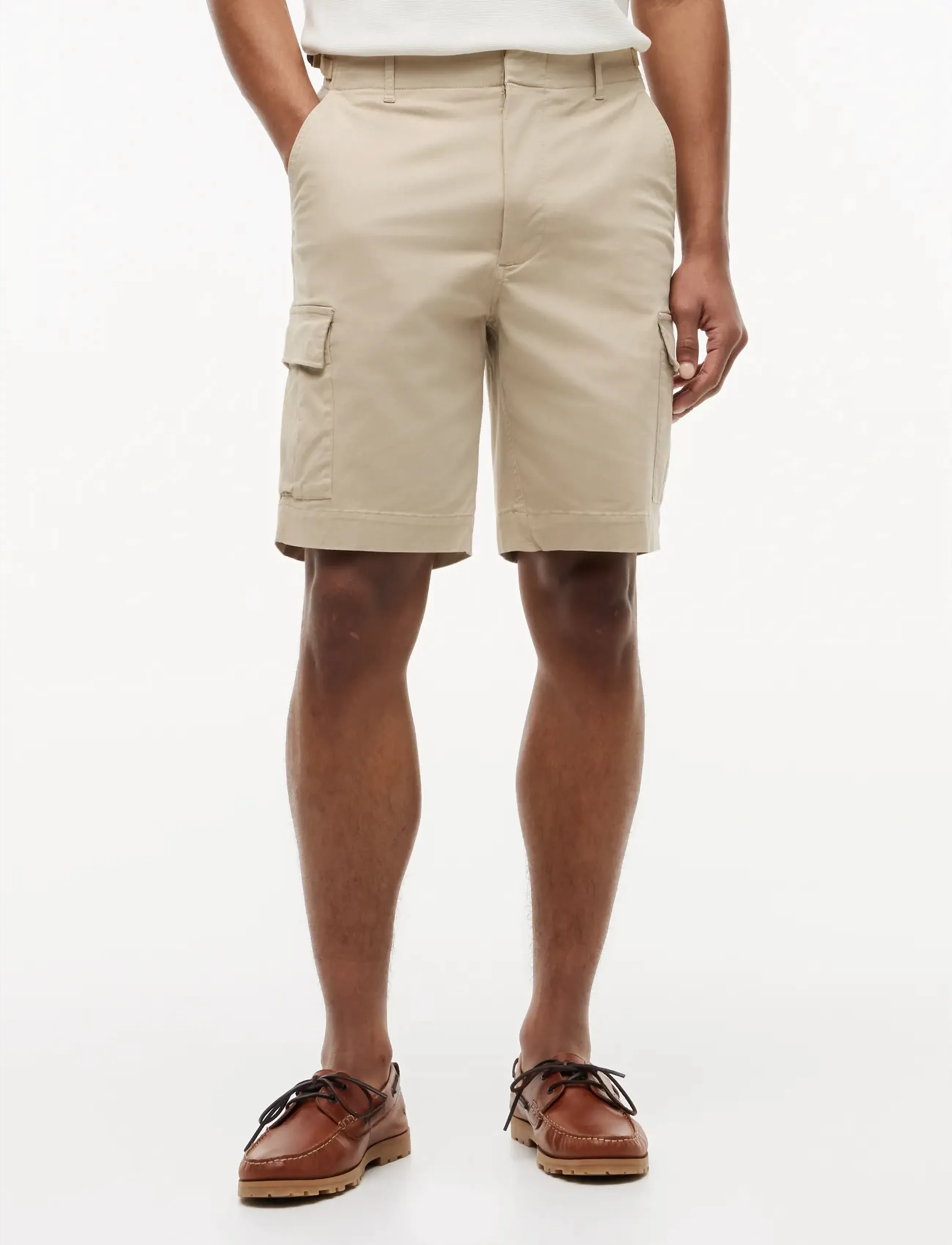 Tommy Hilfiger CARGO SHORT ESS TWILL - Preppy - SANDALWOOD / beige