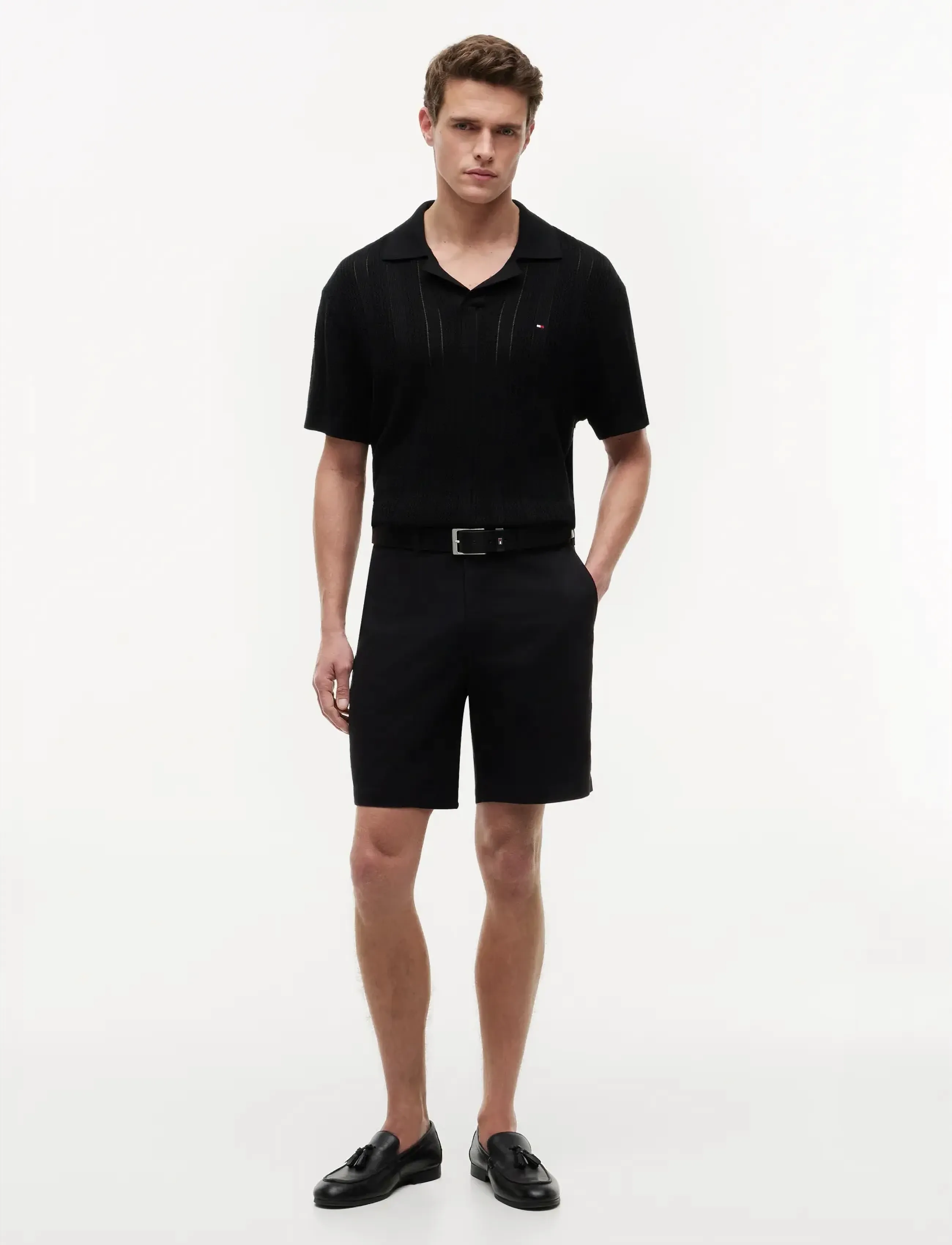 Tommy Hilfiger - DOVER 8 INC ESS TWILL SHORT - casual shorts - black - 3