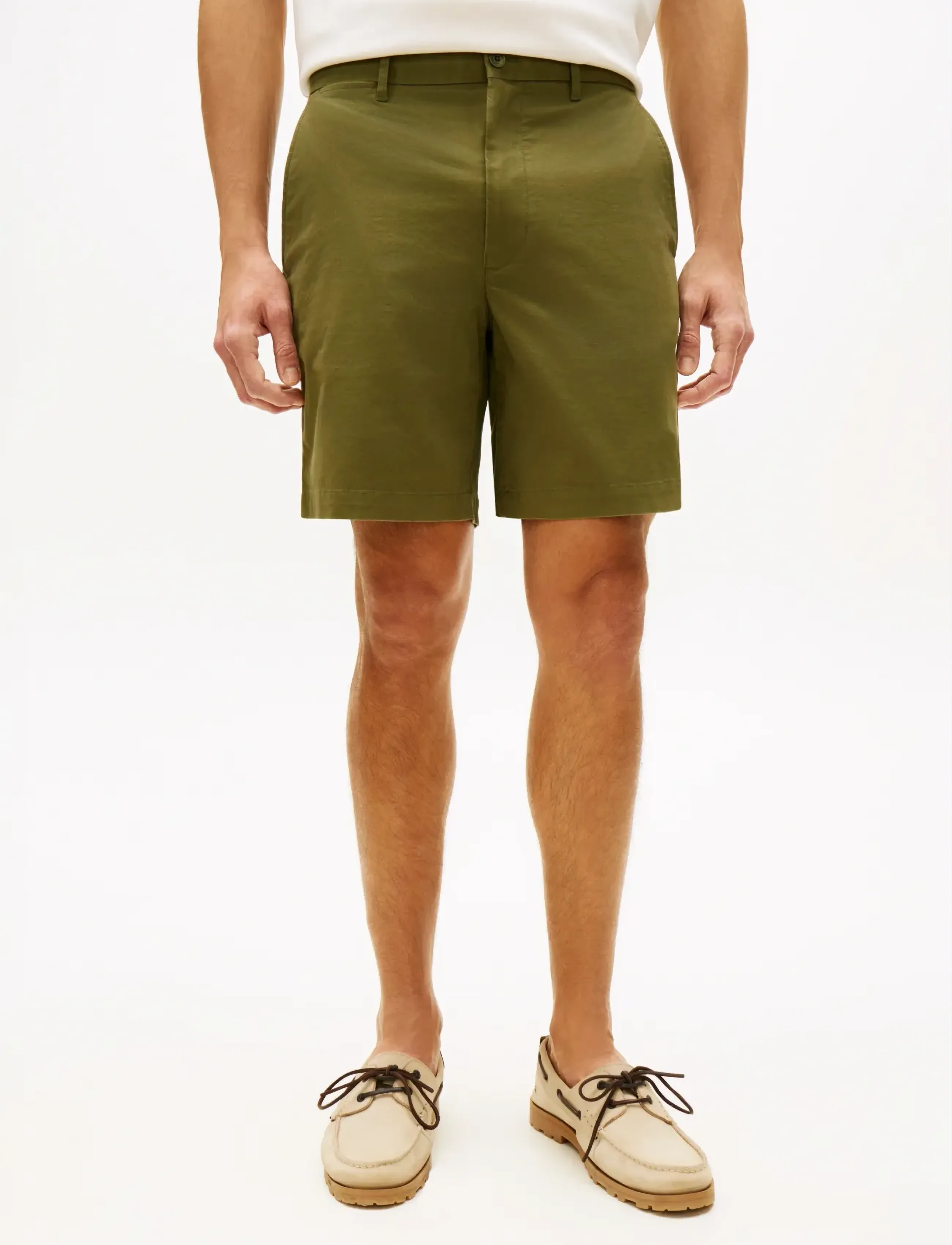 Tommy Hilfiger DOVER 8 INC ESS TWILL SHORT - Clothing - DARK ARTICHOKE / khaki/green