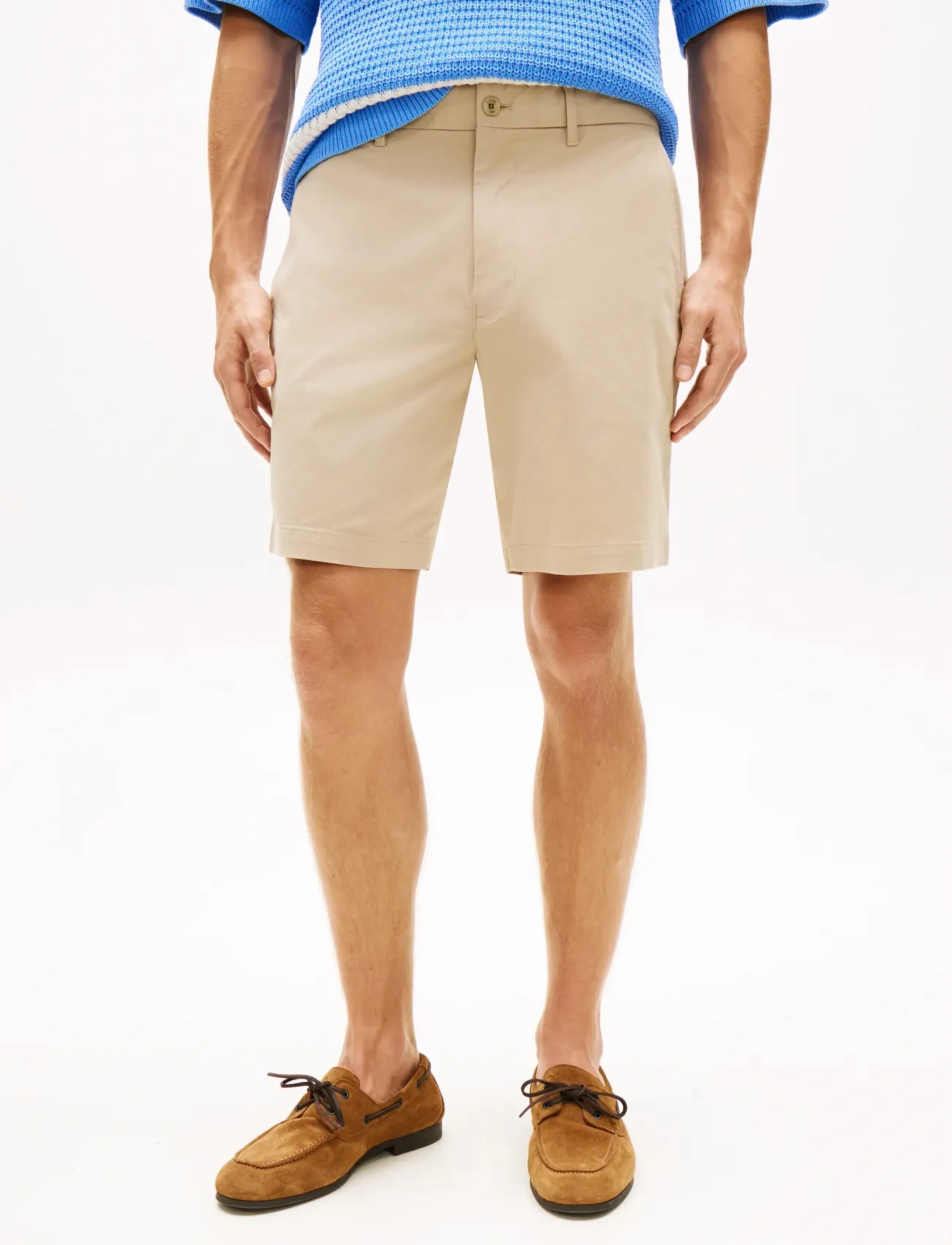 Tommy Hilfiger DOVER 8 INC ESS TWILL SHORT - Clothing - SANDALWOOD / beige