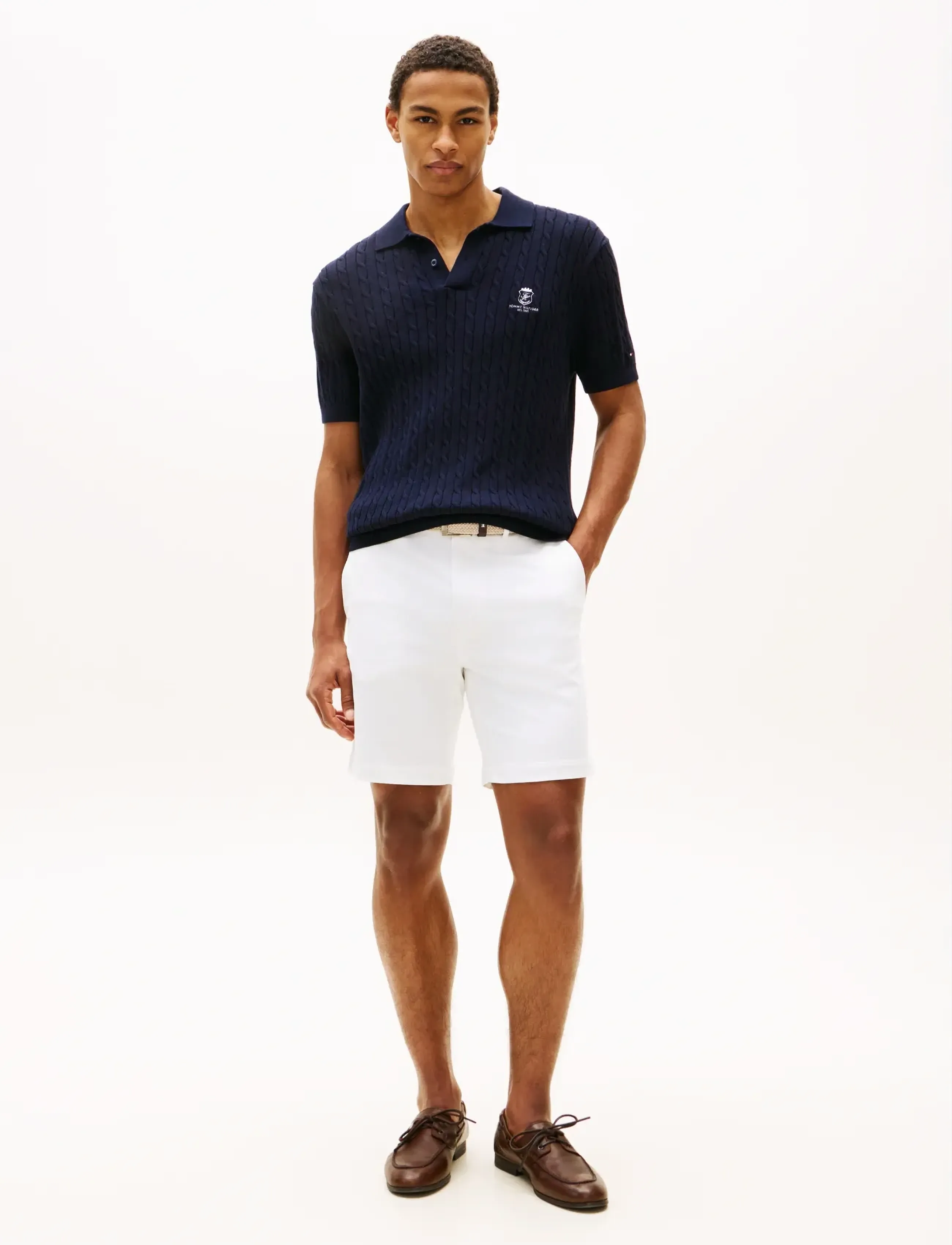 Tommy Hilfiger - DOVER 8 INC ESS TWILL SHORT - casual shorts - th optic white - 3