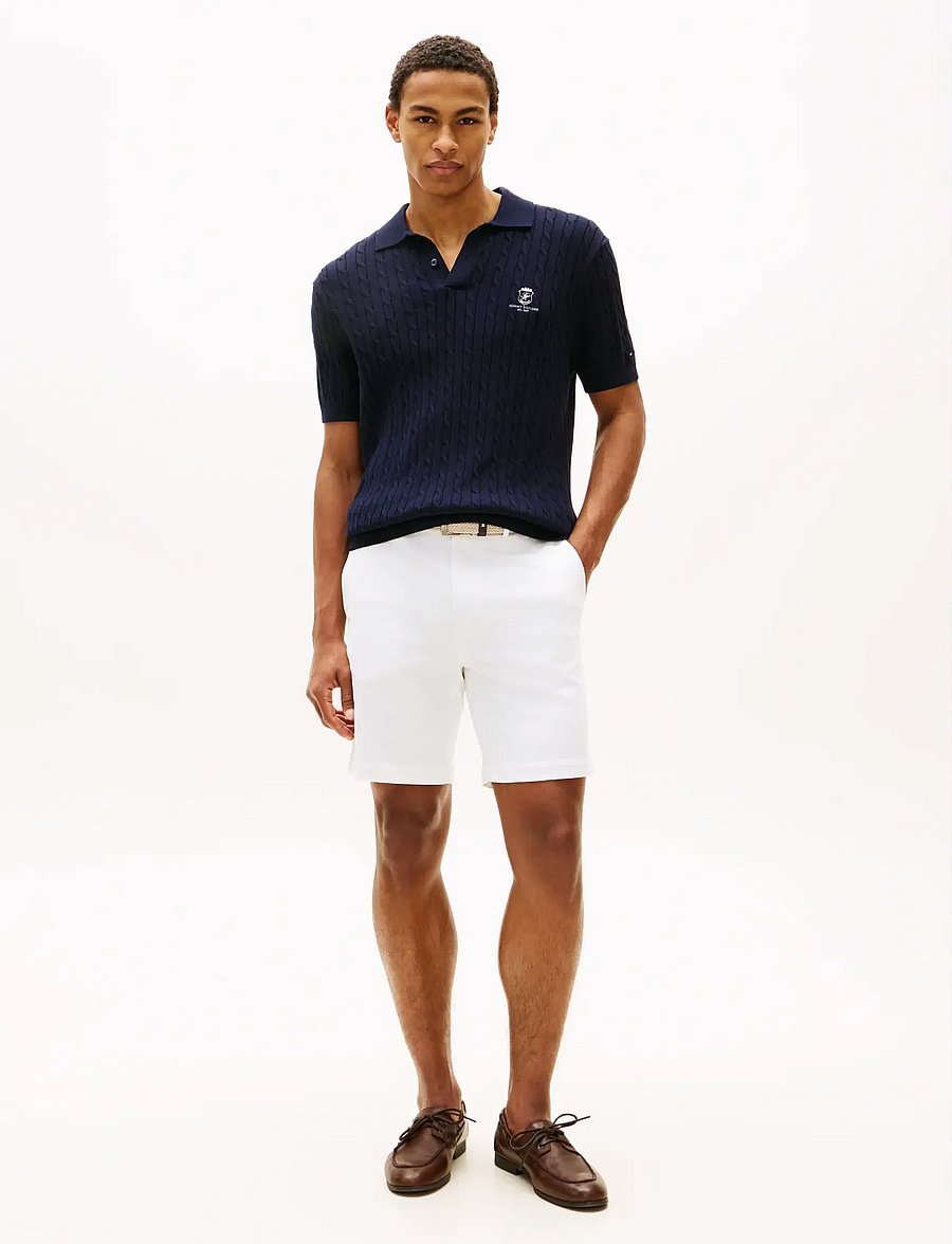Tommy Hilfiger - DOVER 8 INC ESS TWILL SHORT - casual shorts - th optic white - 3