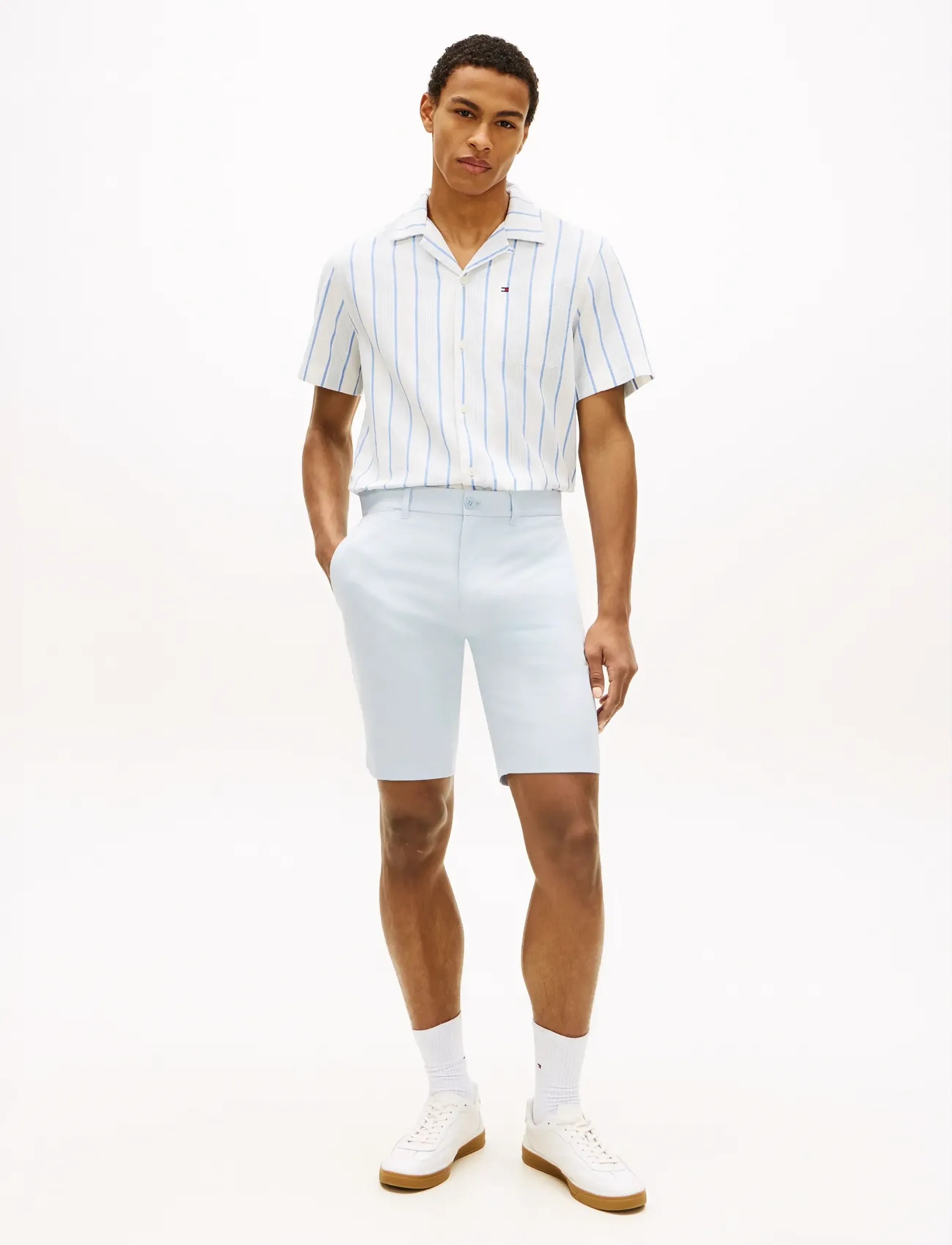 Tommy Hilfiger - DENTON 9.5 INC PRINTED STRUCTURE - chinos shorts - breezy blue - 3