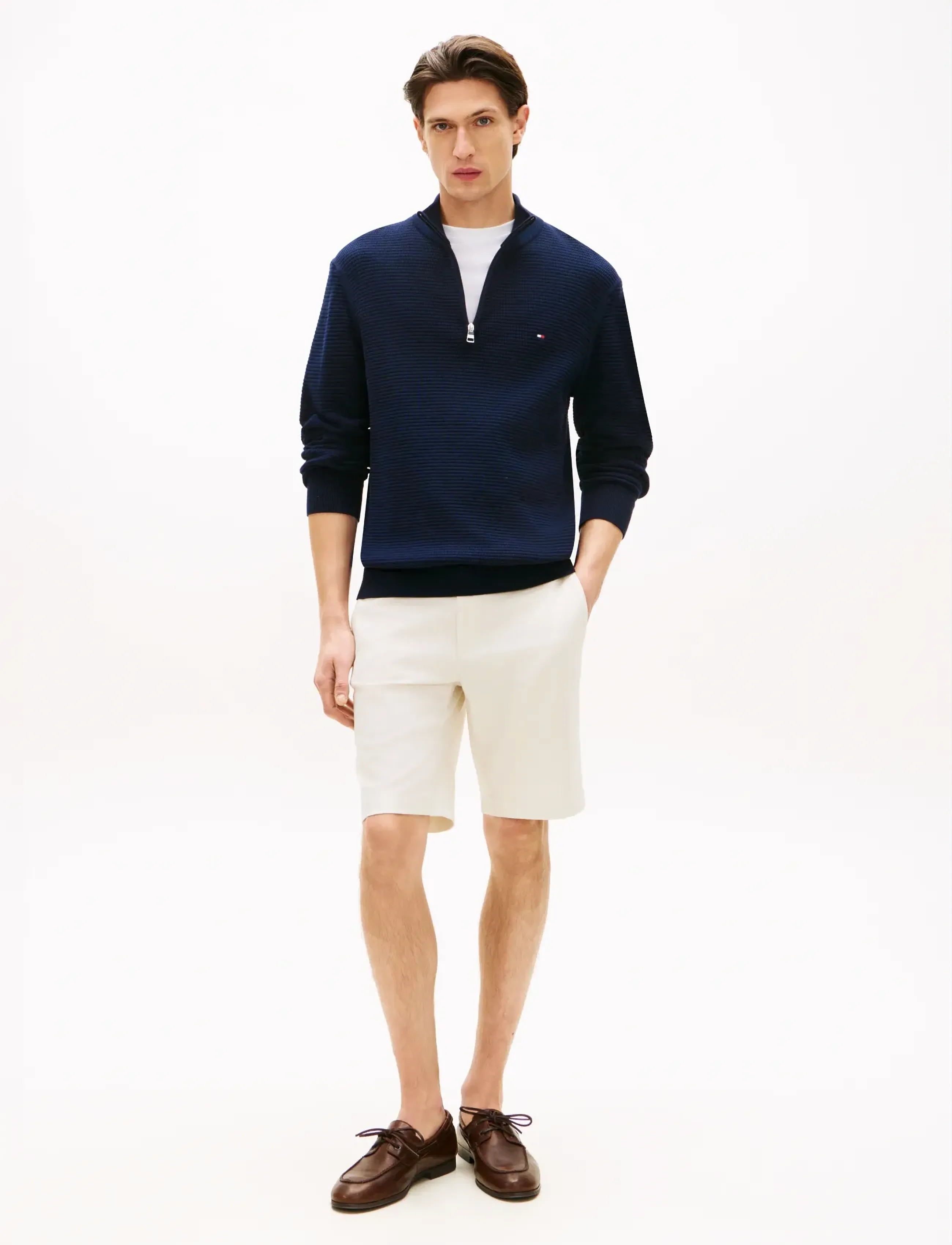 Tommy Hilfiger - DENTON 9.5 INC PRINTED STRUCTURE - chino shorts - ivory petal - 3