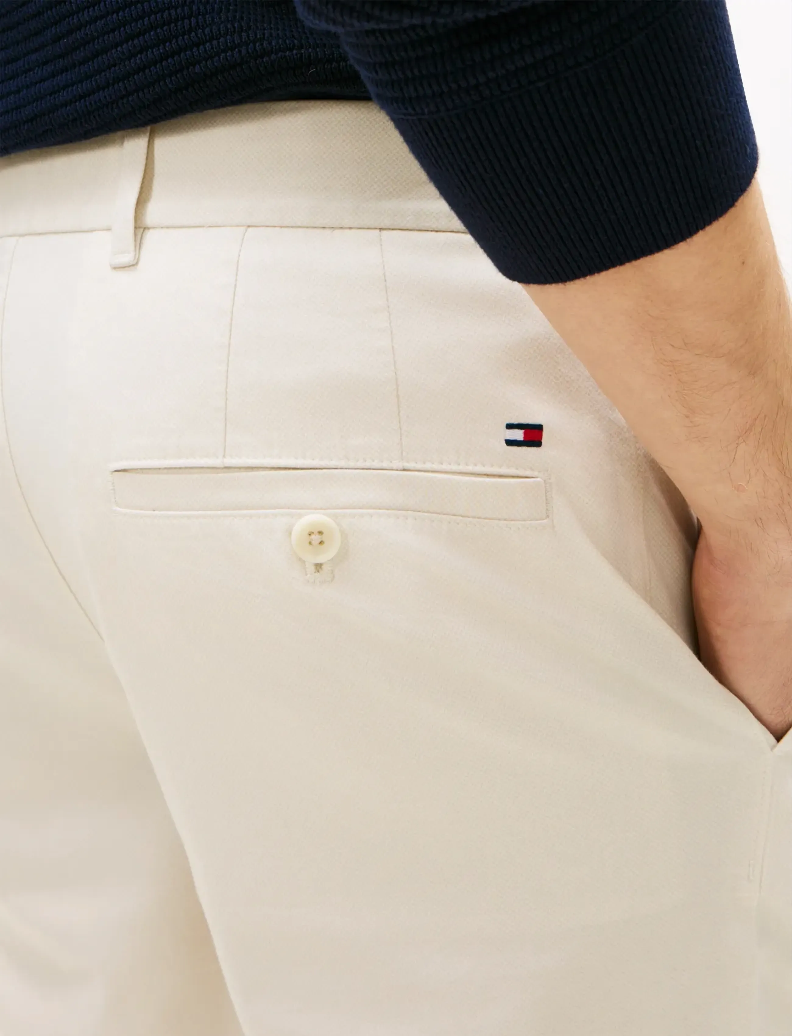 Tommy Hilfiger - DENTON 9.5 INC PRINTED STRUCTURE - chino shorts - ivory petal - 4