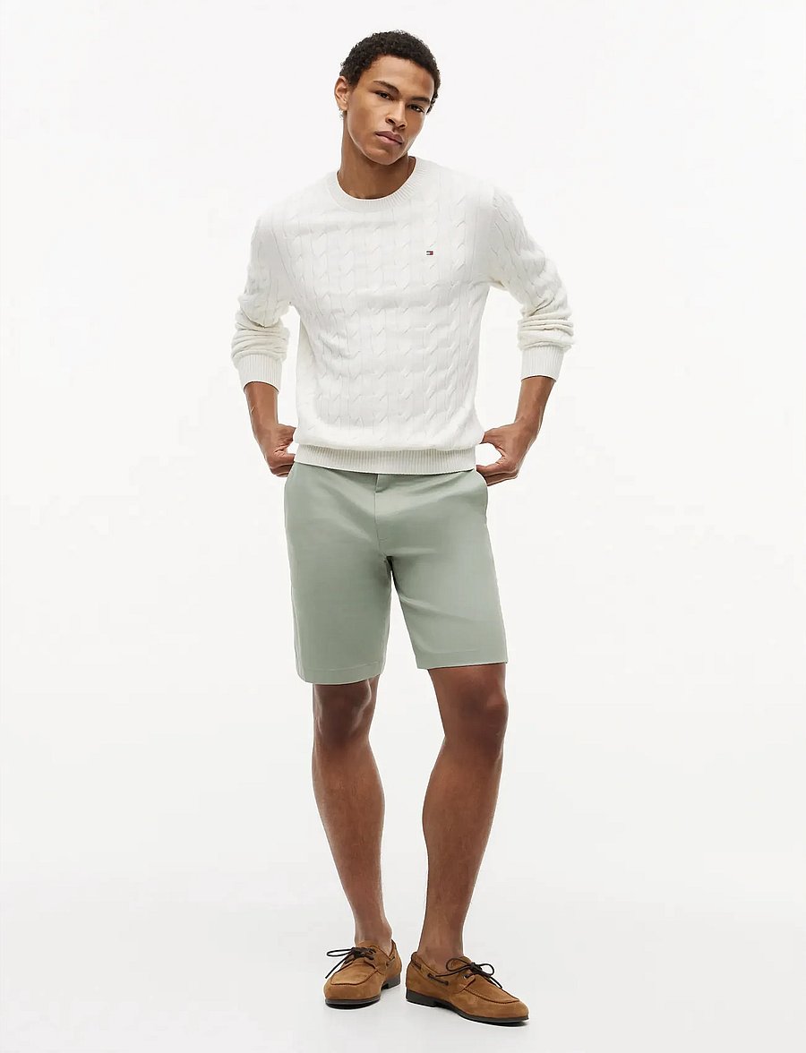 Tommy Hilfiger - DENTON 9.5 INC PRINTED STRUCTURE - chinos shorts - minty grey - 3
