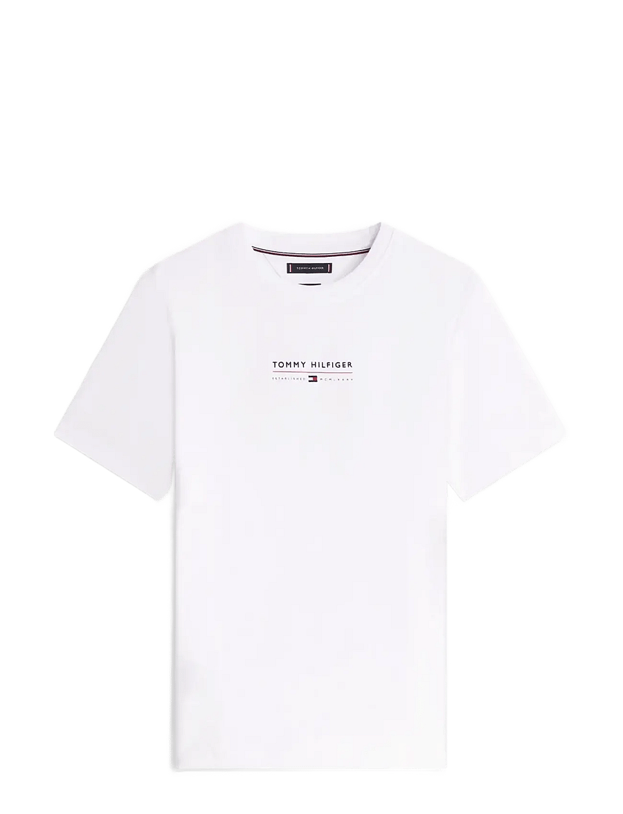 Tommy Hilfiger - BRAND LOVE LOCKUP TEE - lühikeste varrukatega t-särgid - white - 1