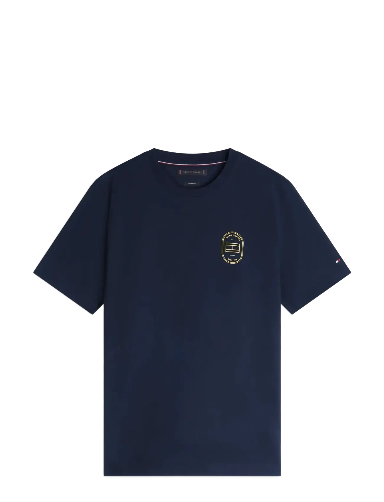 Tommy Hilfiger BRAND LOVE ROUNDEL TEE - Mažiausios kainos - BLACK / black