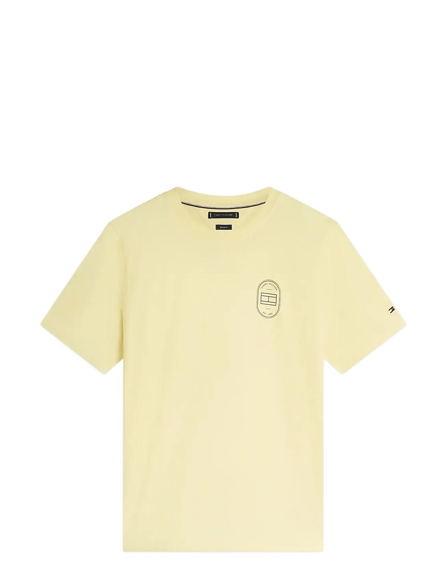 Tommy Hilfiger - BRAND LOVE ROUNDEL TEE - kurzärmelig - citronella - 1