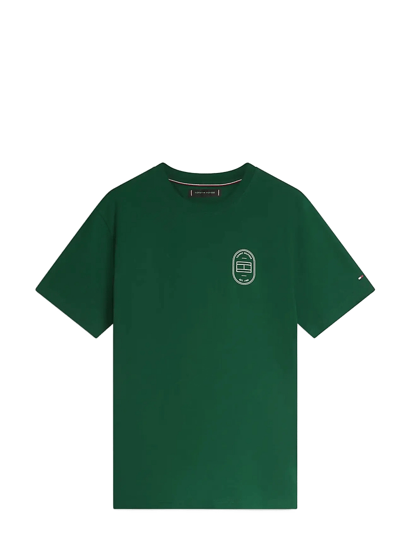 Tommy Hilfiger - BRAND LOVE ROUNDEL TEE - kurzärmelig - nocturnal green - 1