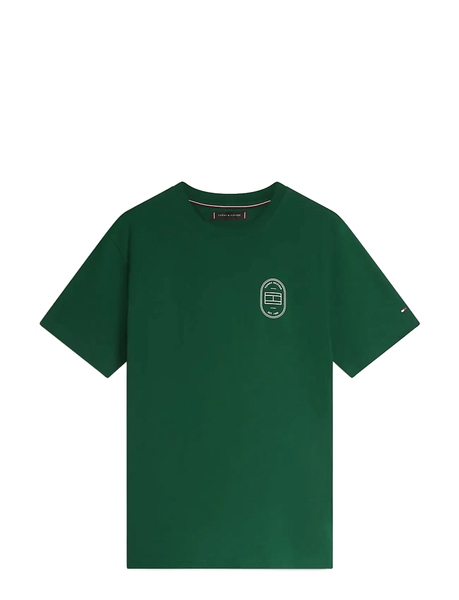 Tommy Hilfiger - BRAND LOVE ROUNDEL TEE - kurzärmelig - nocturnal green - 1