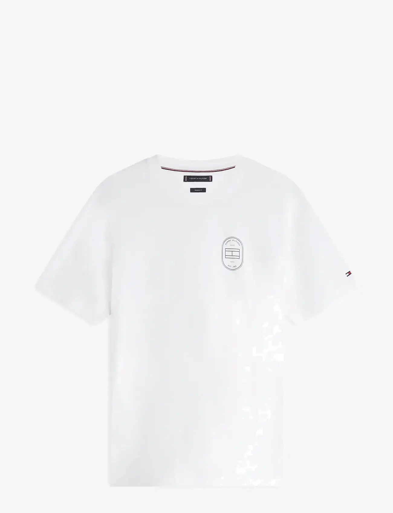 Tommy Hilfiger - BRAND LOVE ROUNDEL TEE - kortærmede t-shirts - white - 1
