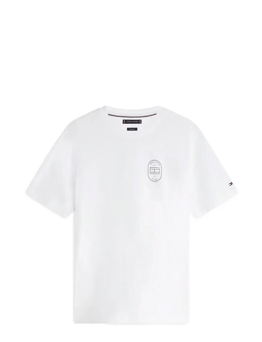 Tommy Hilfiger - BRAND LOVE ROUNDEL TEE - krótki rękaw - white - 1