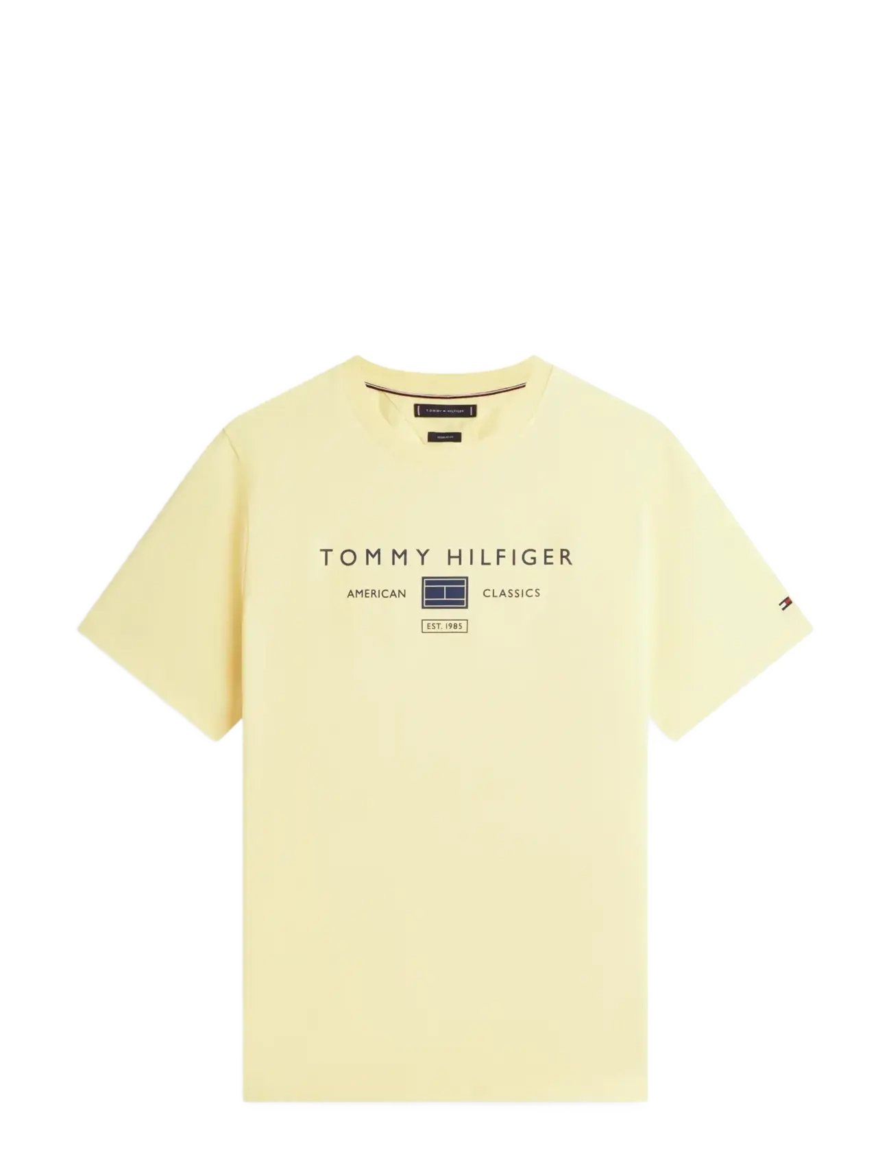 Tommy Hilfiger BRAND LOVE MONO STACK TEE - Shoppa under 400kr - CITRONELLA / yellow