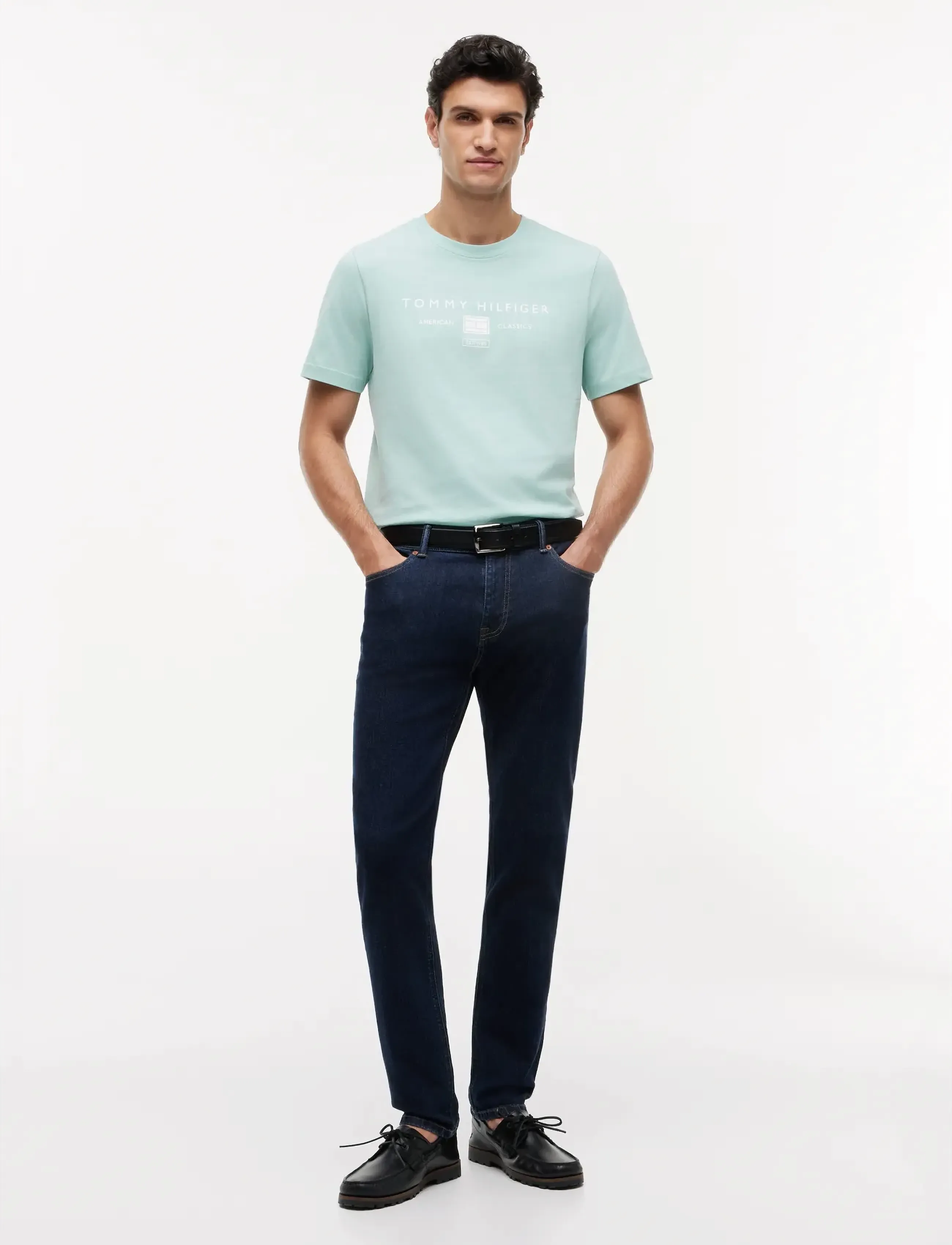 Tommy Hilfiger - BRAND LOVE MONO STACK TEE - kurzärmelig - crushed mint - 4