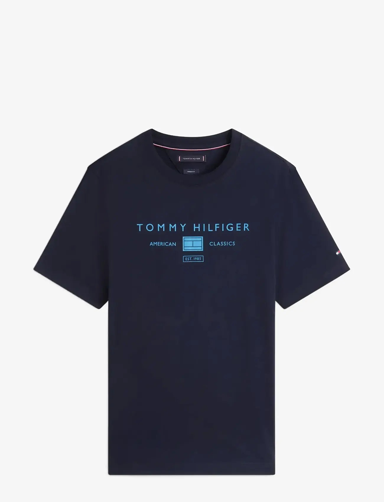 Tommy Hilfiger - BRAND LOVE MONO STACK TEE - kortärmade t-shirts - desert sky - 1