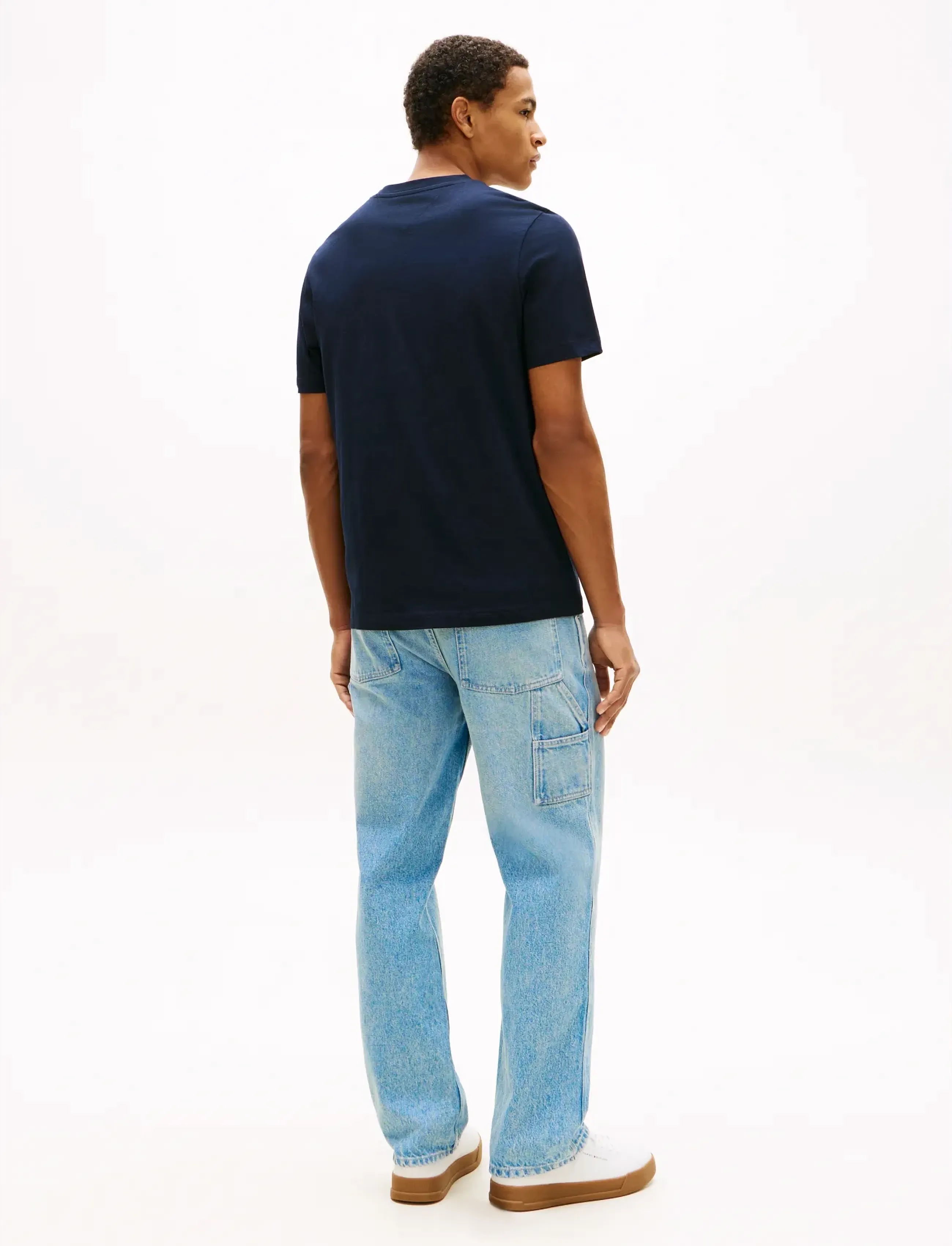Tommy Hilfiger - BRAND LOVE MONO STACK TEE - short-sleeved t-shirts - desert sky - 2